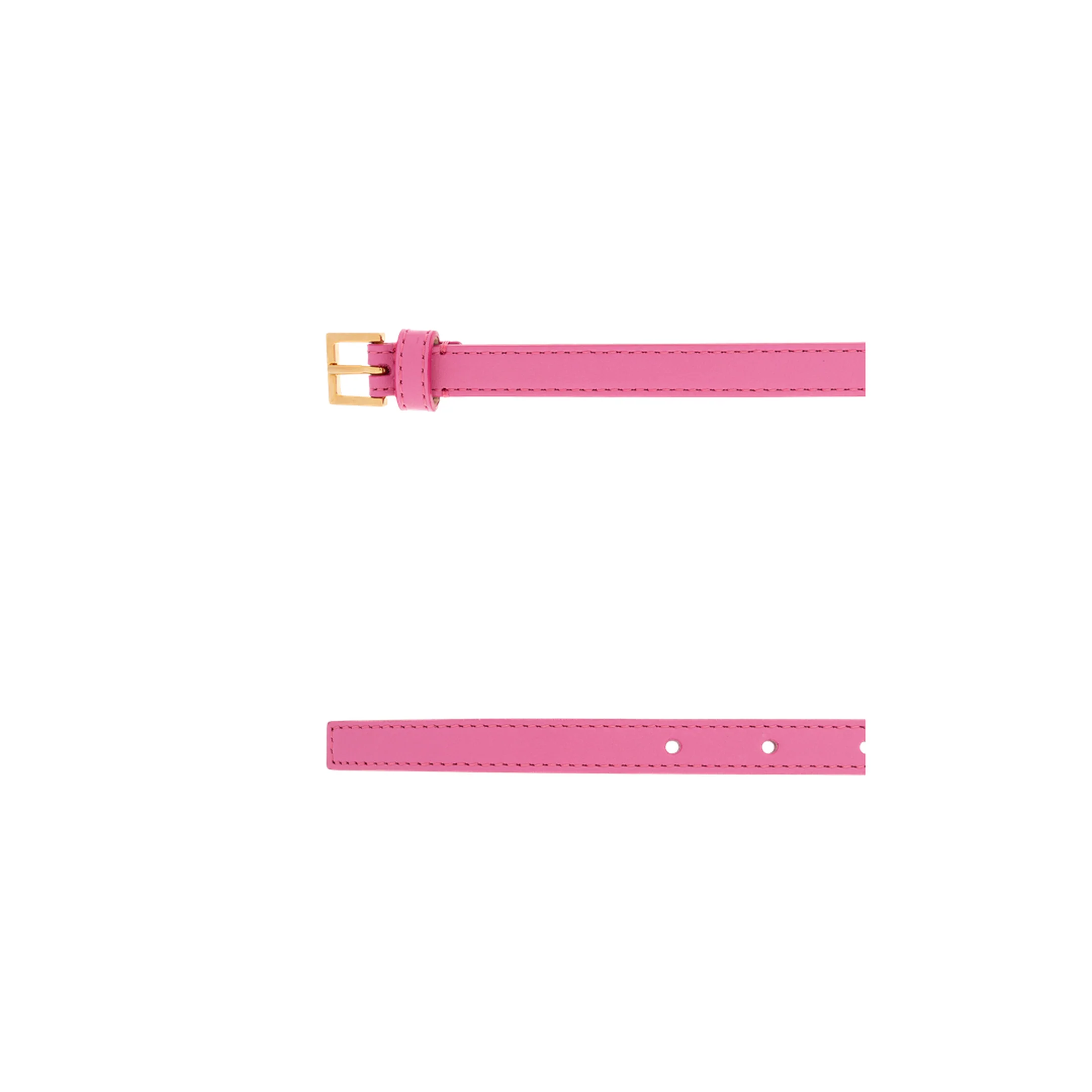 Women's Leather Belt Pink - Image 4