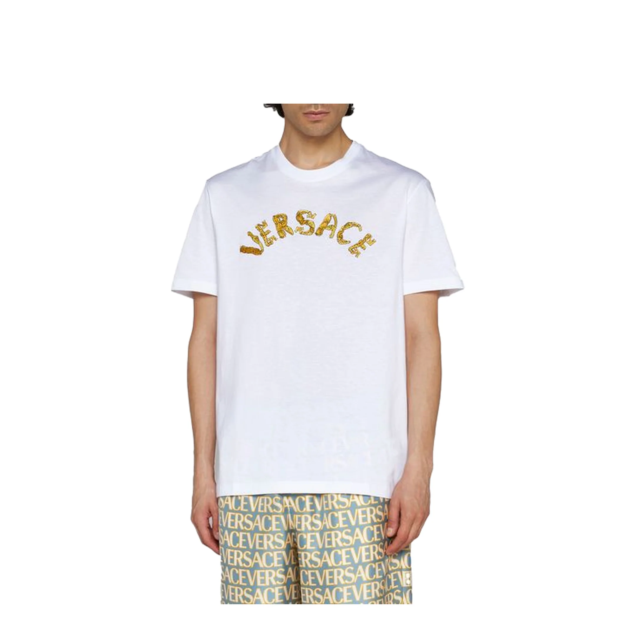 Logo Embroidery T-shirt In White - Image 2