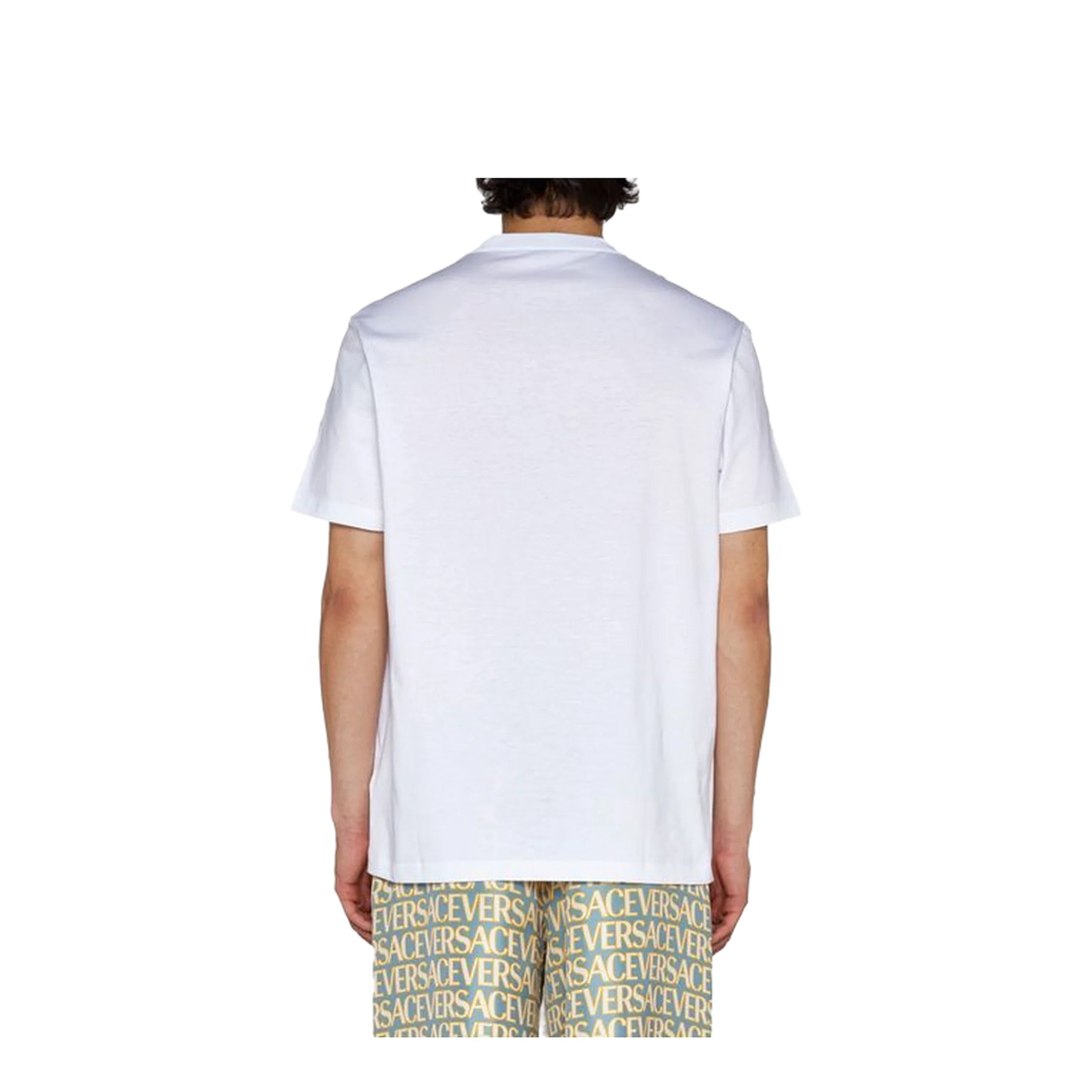 Logo Embroidery T-shirt In White - Image 3
