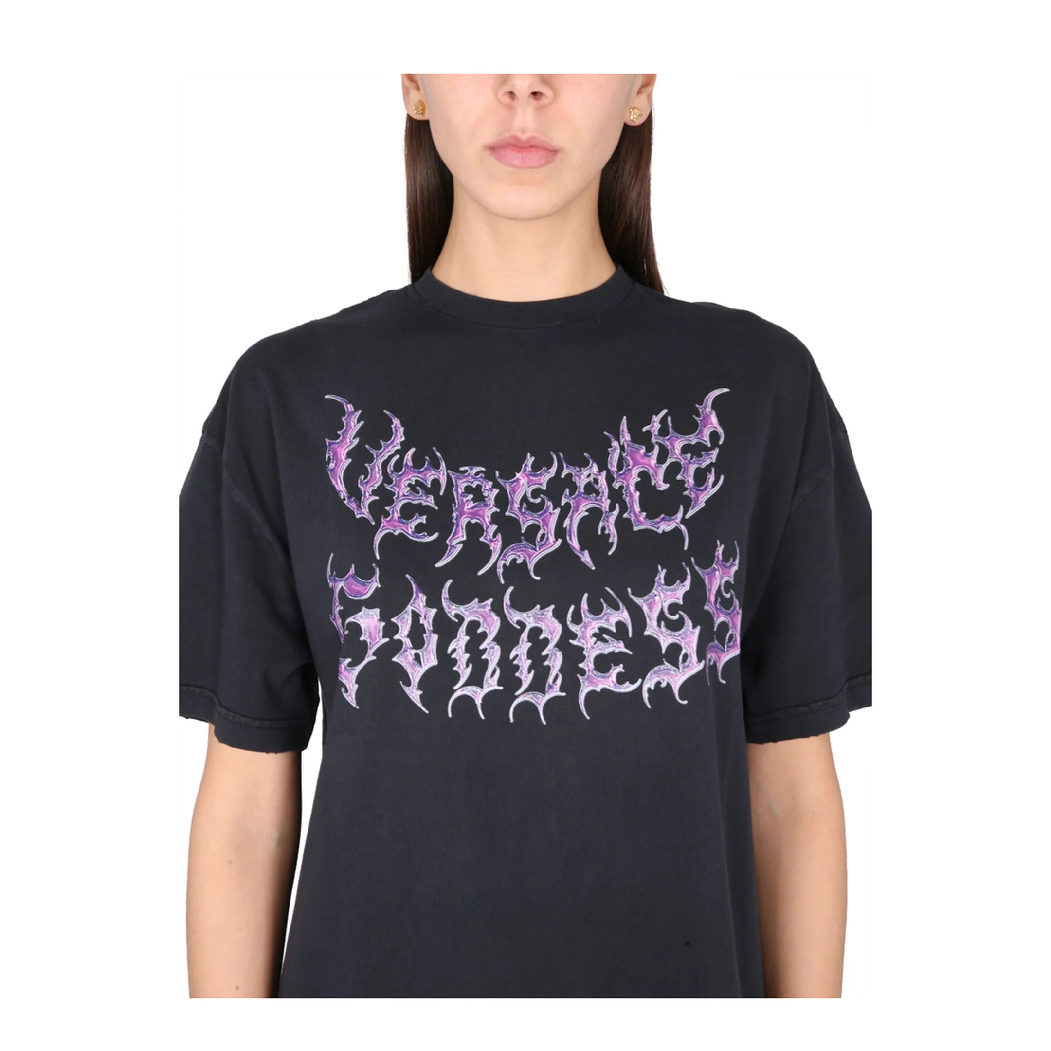 Logo-print Cotton T-shirt In Black - Image 4