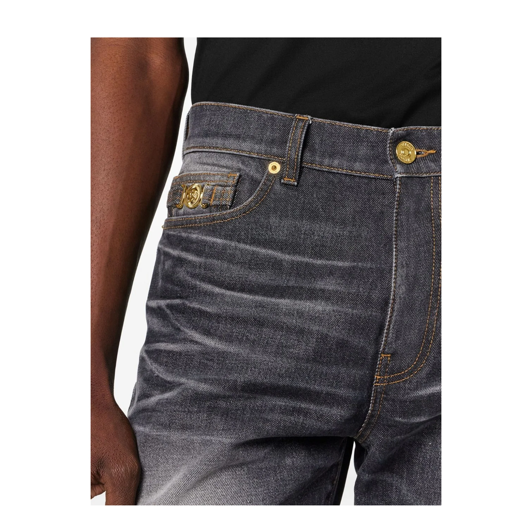 Medusa Biggie Jeans Black - Image 4