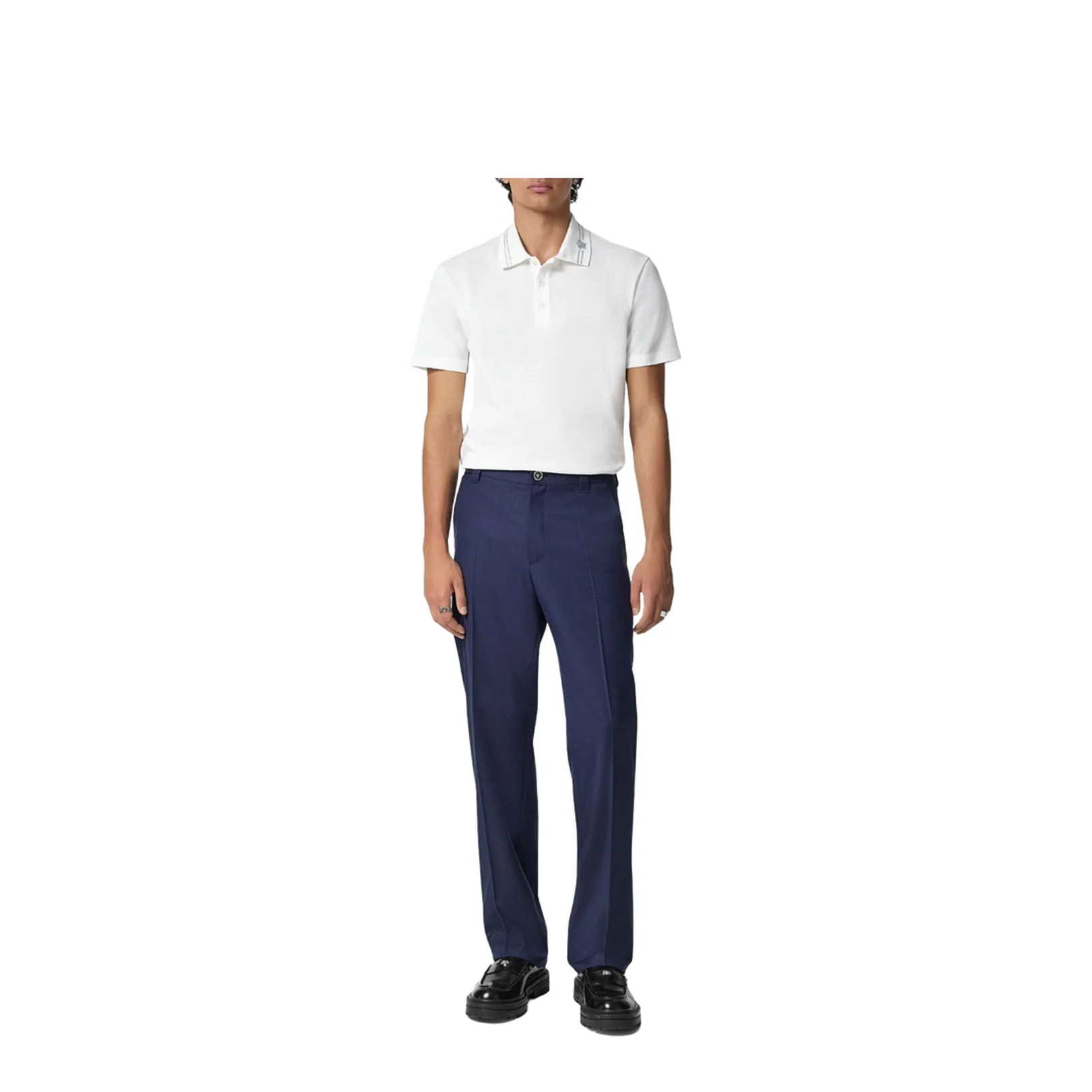 Medusa Embroidery Polo Shirt - Image 4
