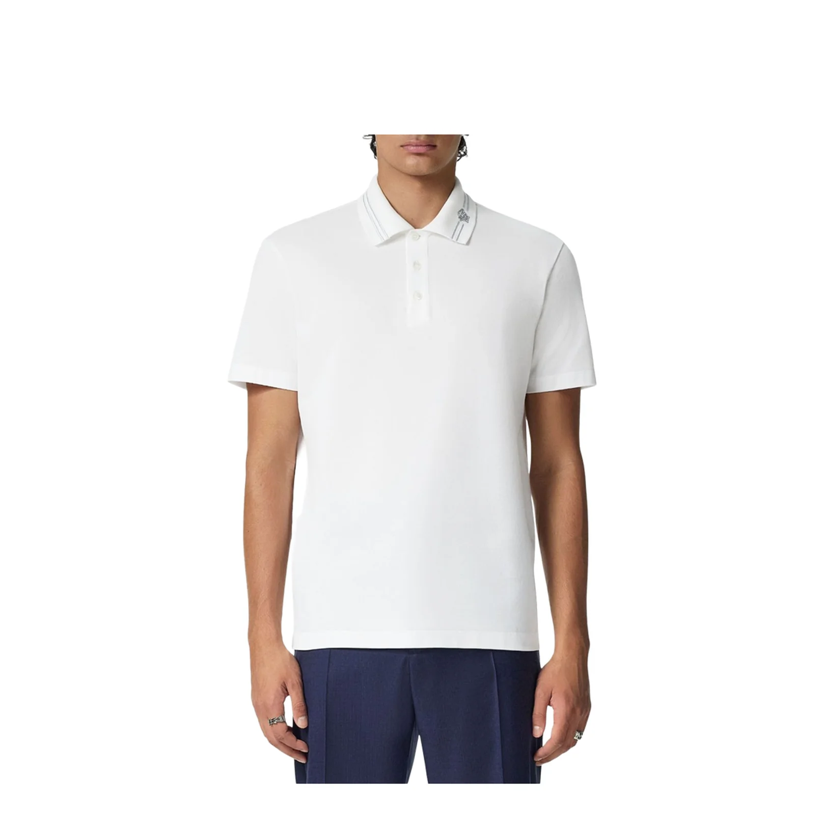 Medusa Embroidery Polo Shirt - Image 5