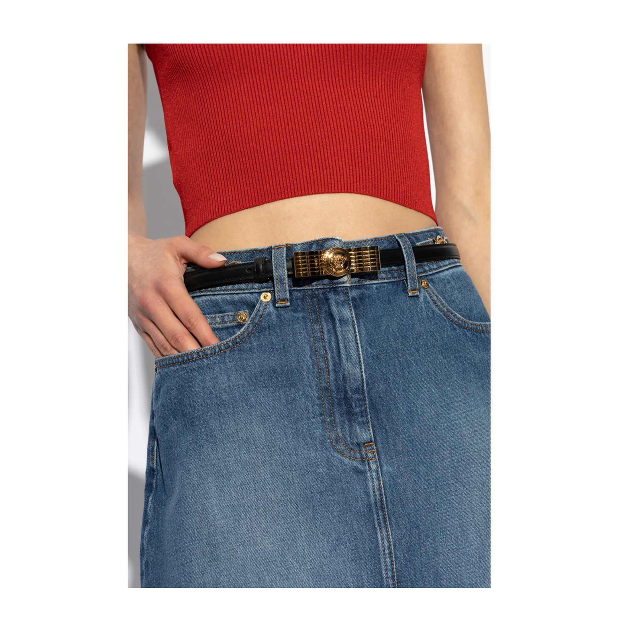 Medusa Logo-plaque Belt - Image 4