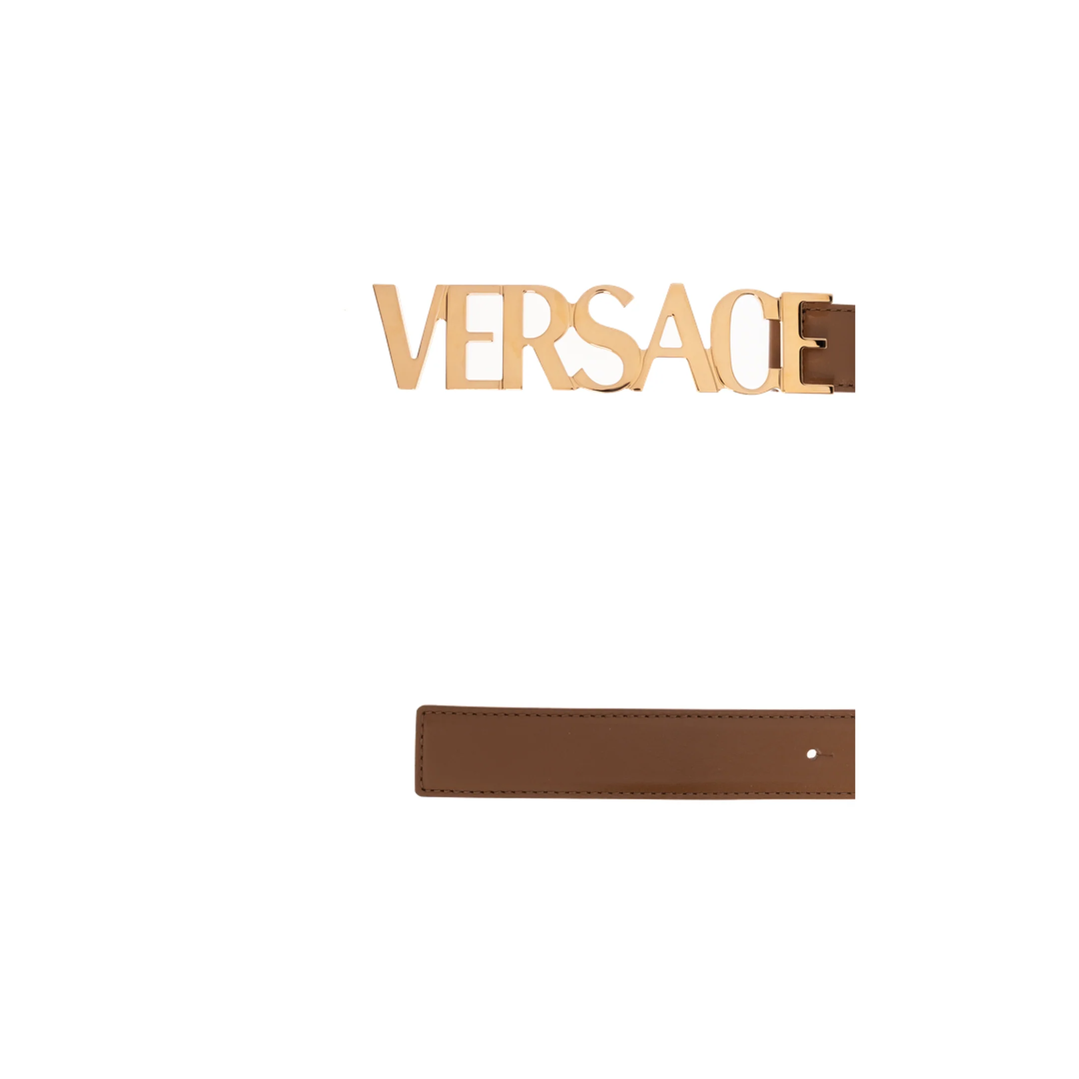 Men's Logo Belt Brown - Image 4