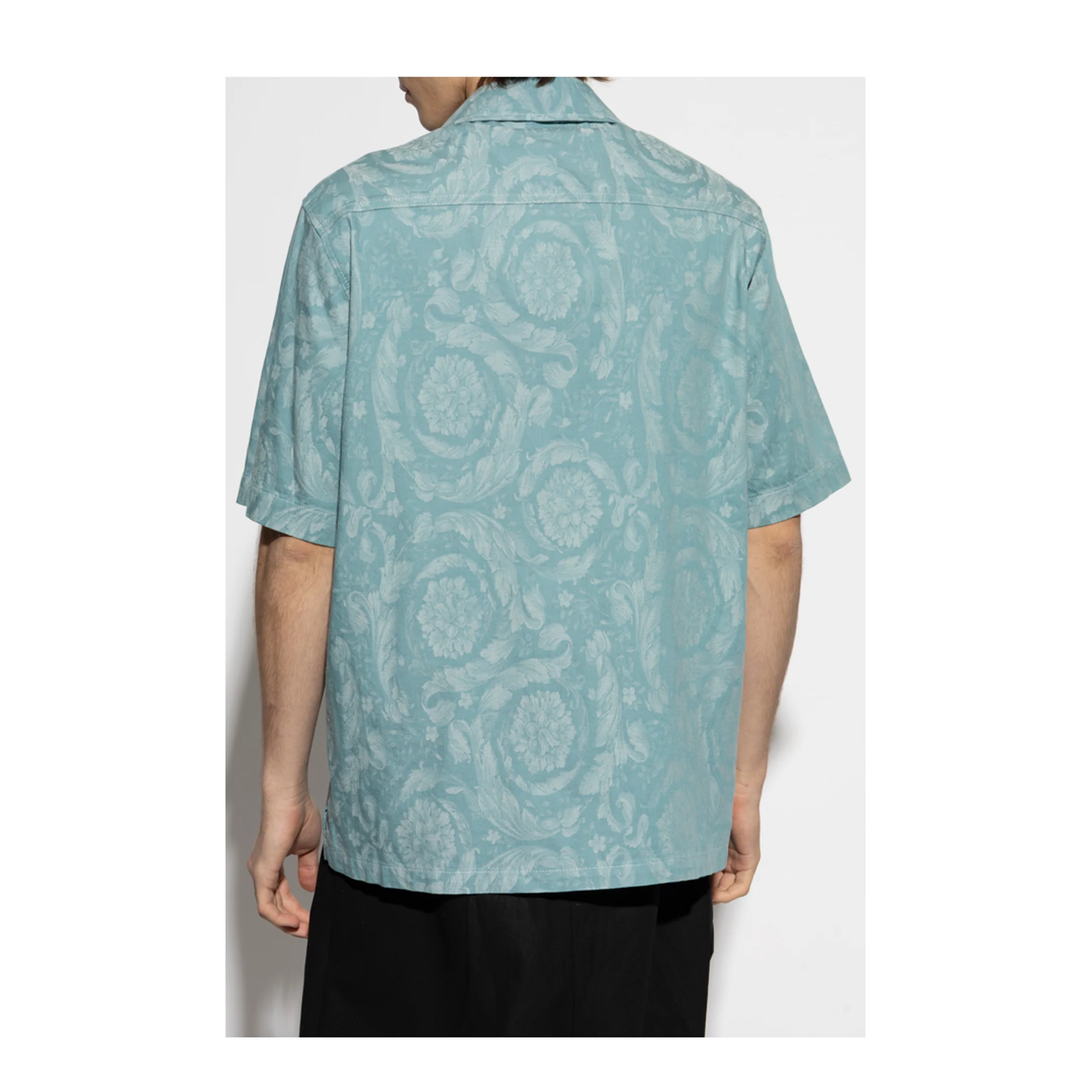 Men Shirt Barocco Pattern Medusa Motif - Image 4