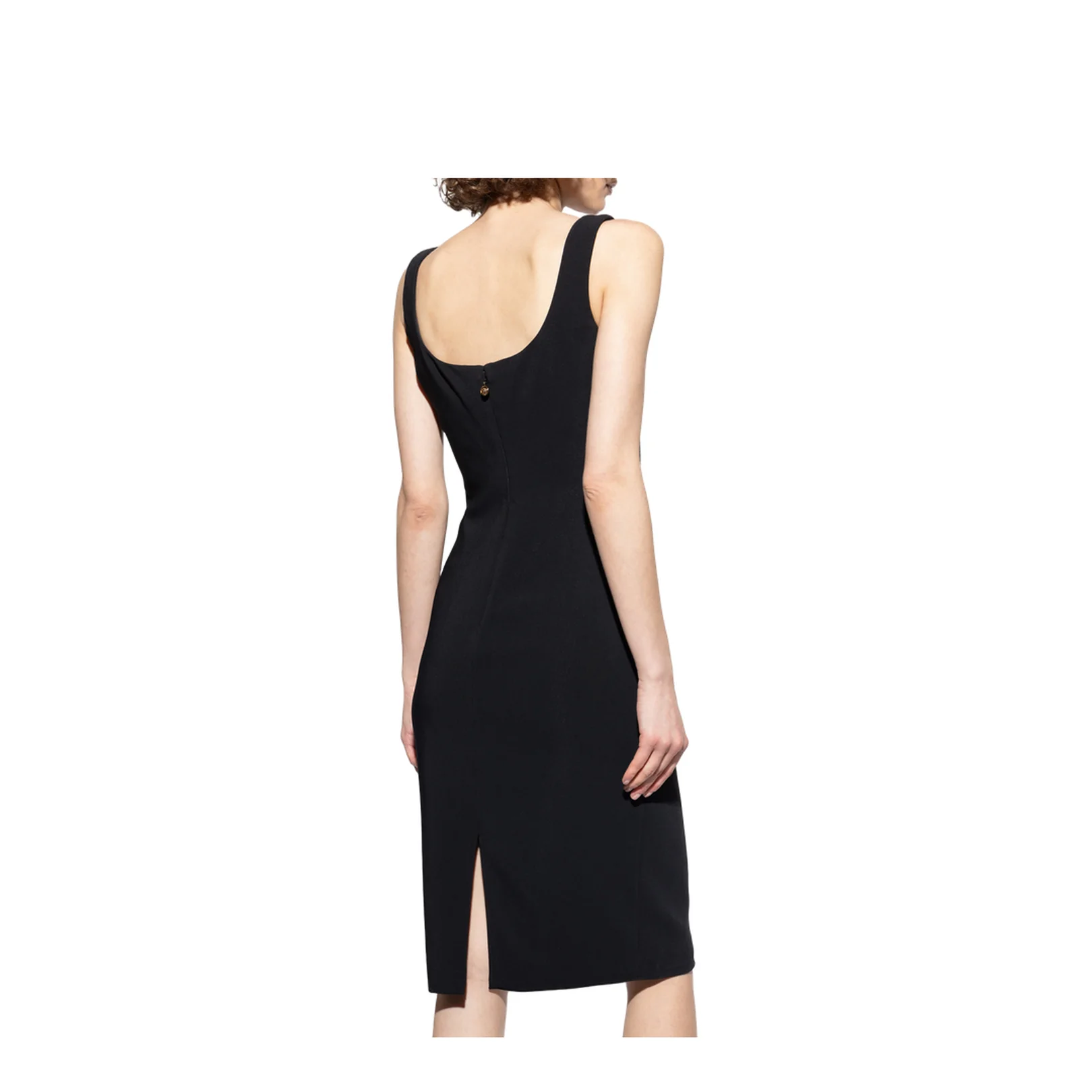 Midi Cady Dress Black - Image 4