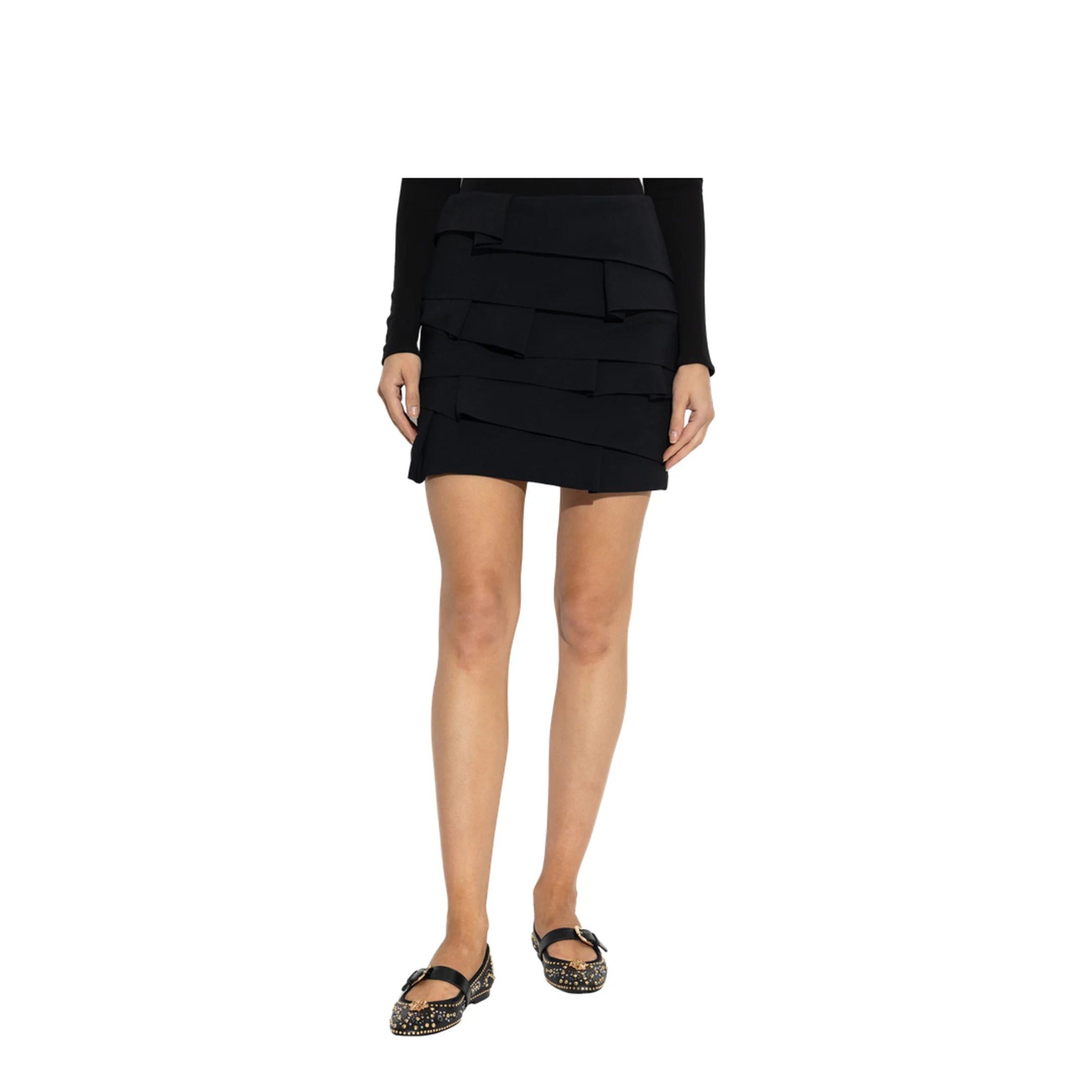 Mini Skirt In Black - Image 3