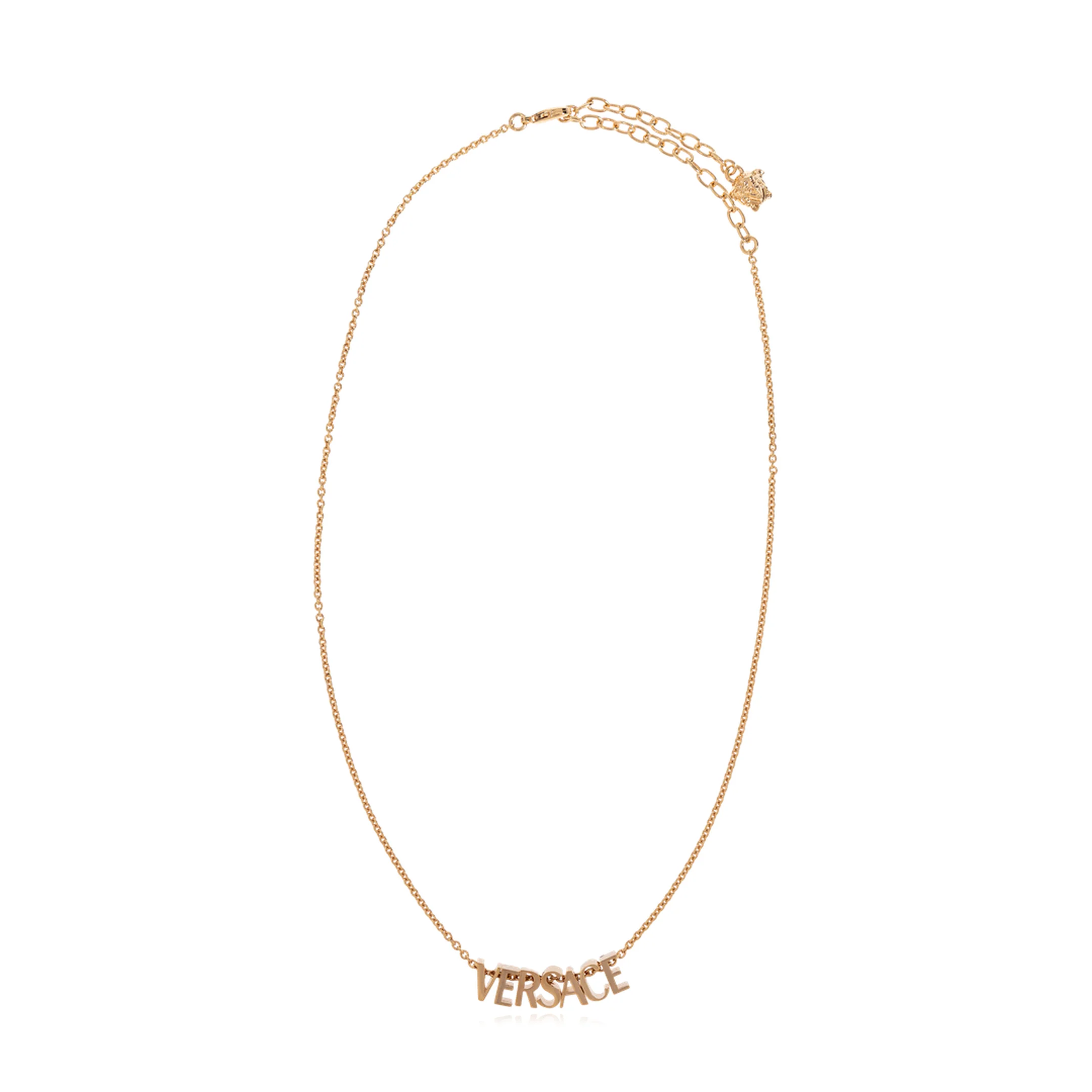 Logo Pendant Necklace Gold