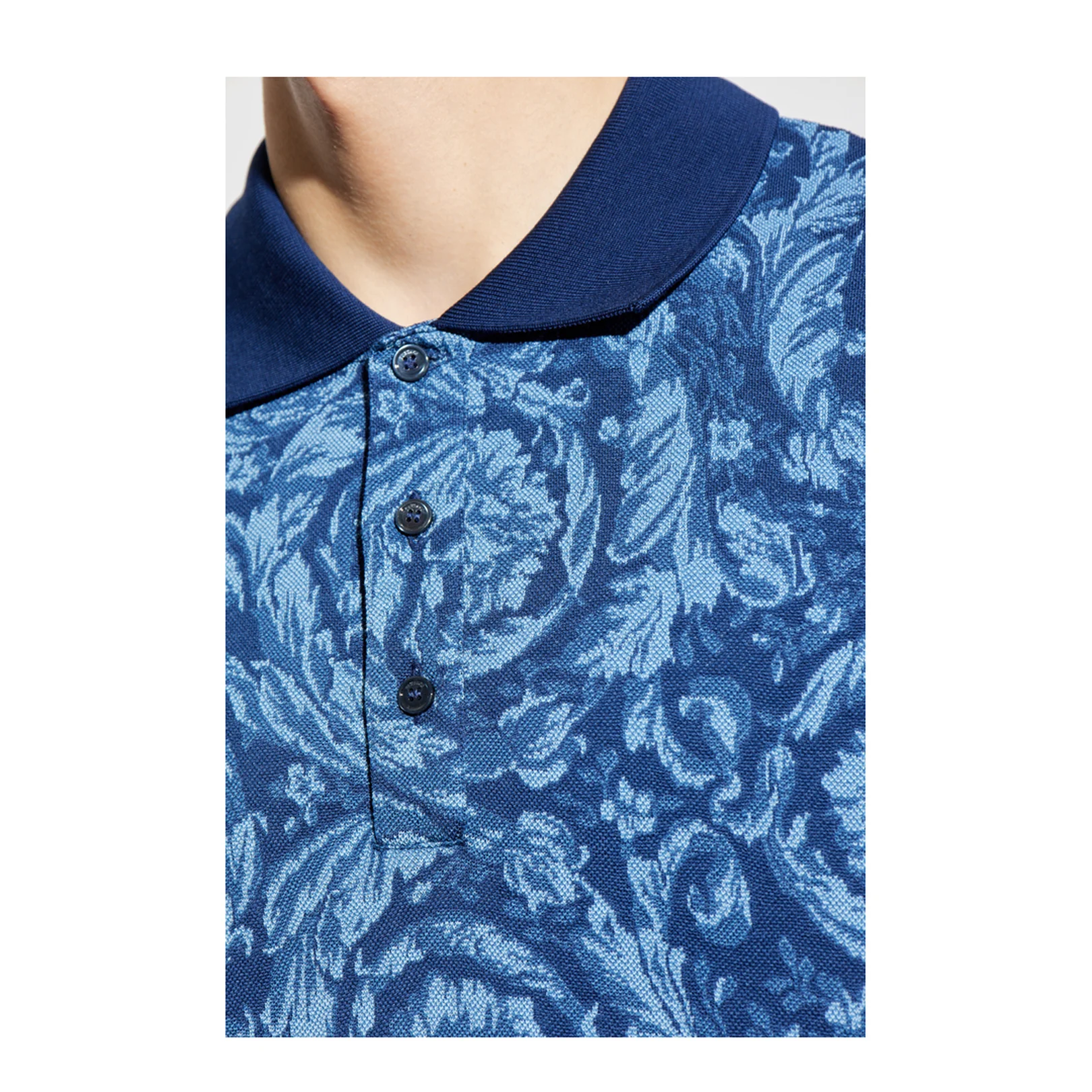 Polo Shirt with Barocco Pattern - Image 5