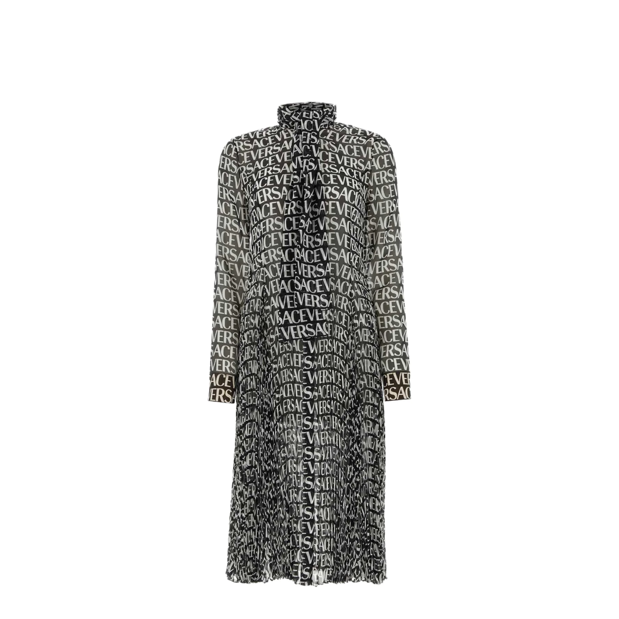 Printed Crepe Shirt Dress - Image 3