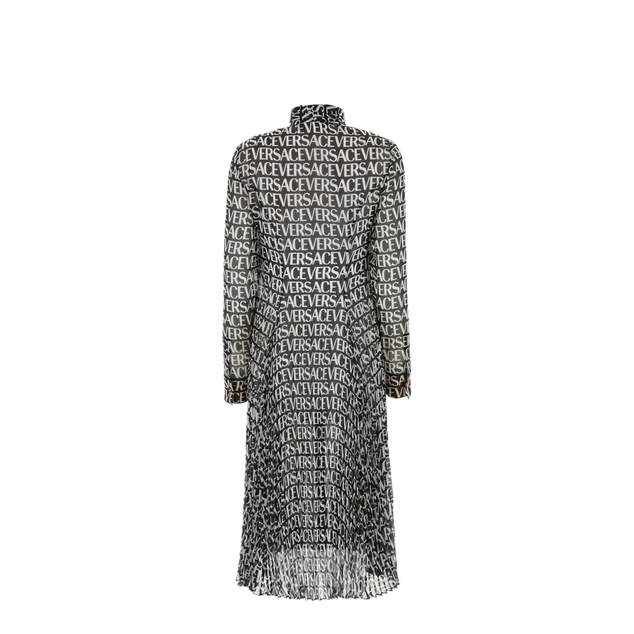 Printed Crepe Shirt Dress - Image 4