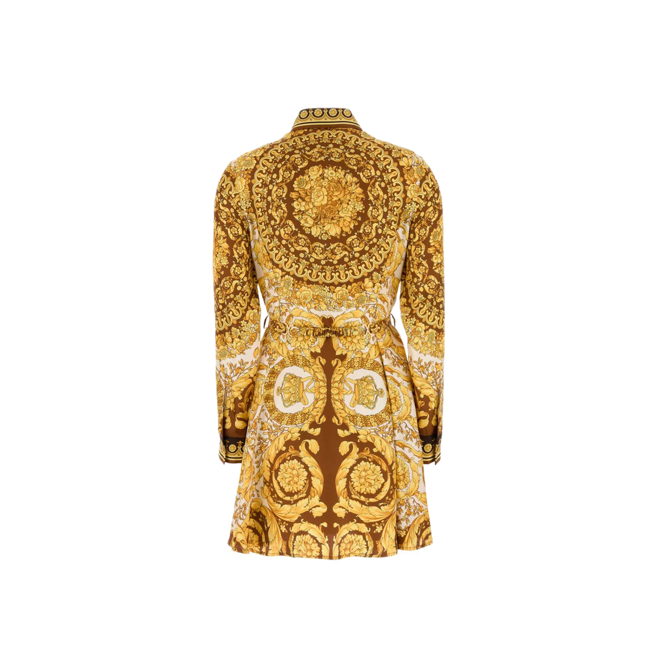 Printed Twill Shirt Dress - Image 4