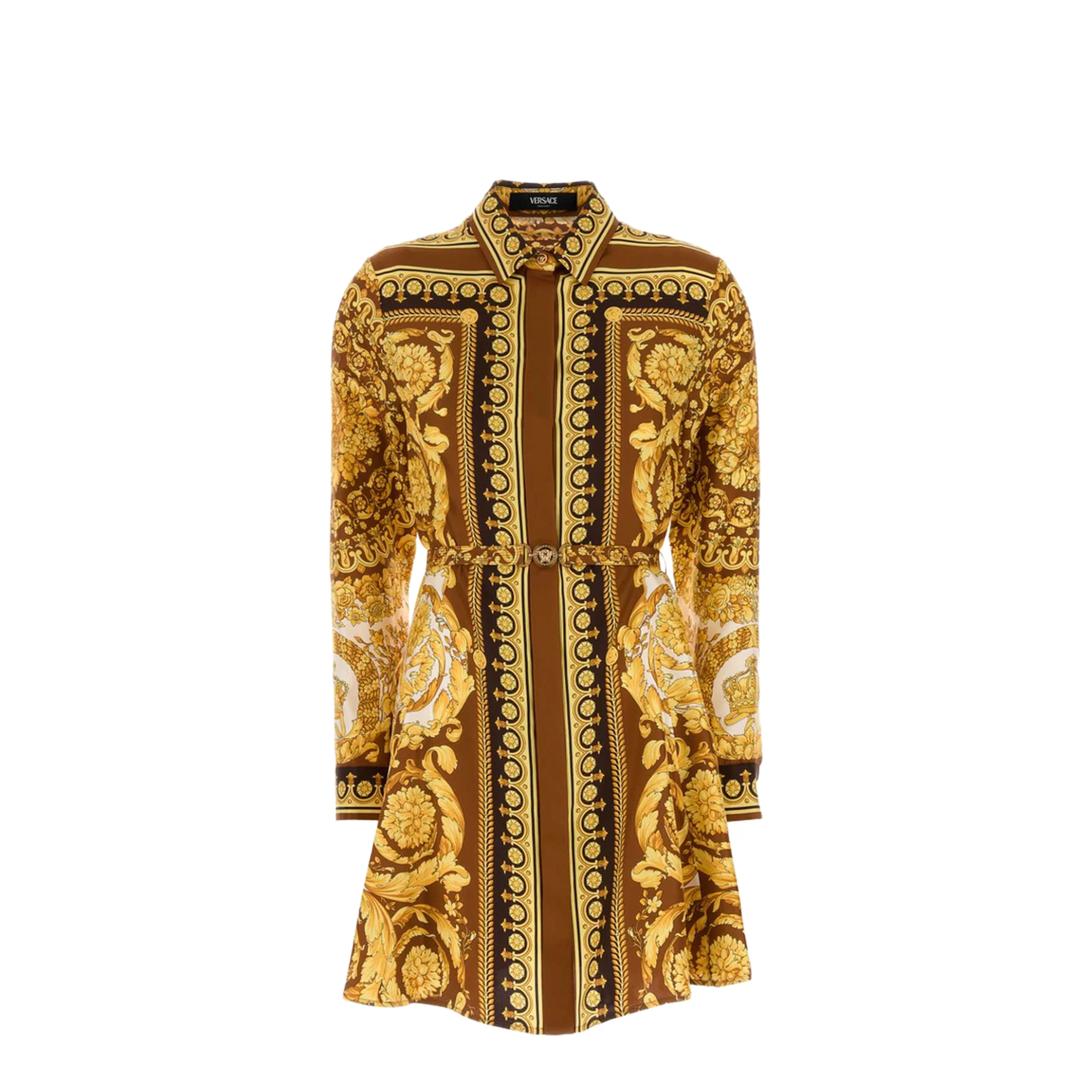 Printed Twill Shirt Dress - Image 5