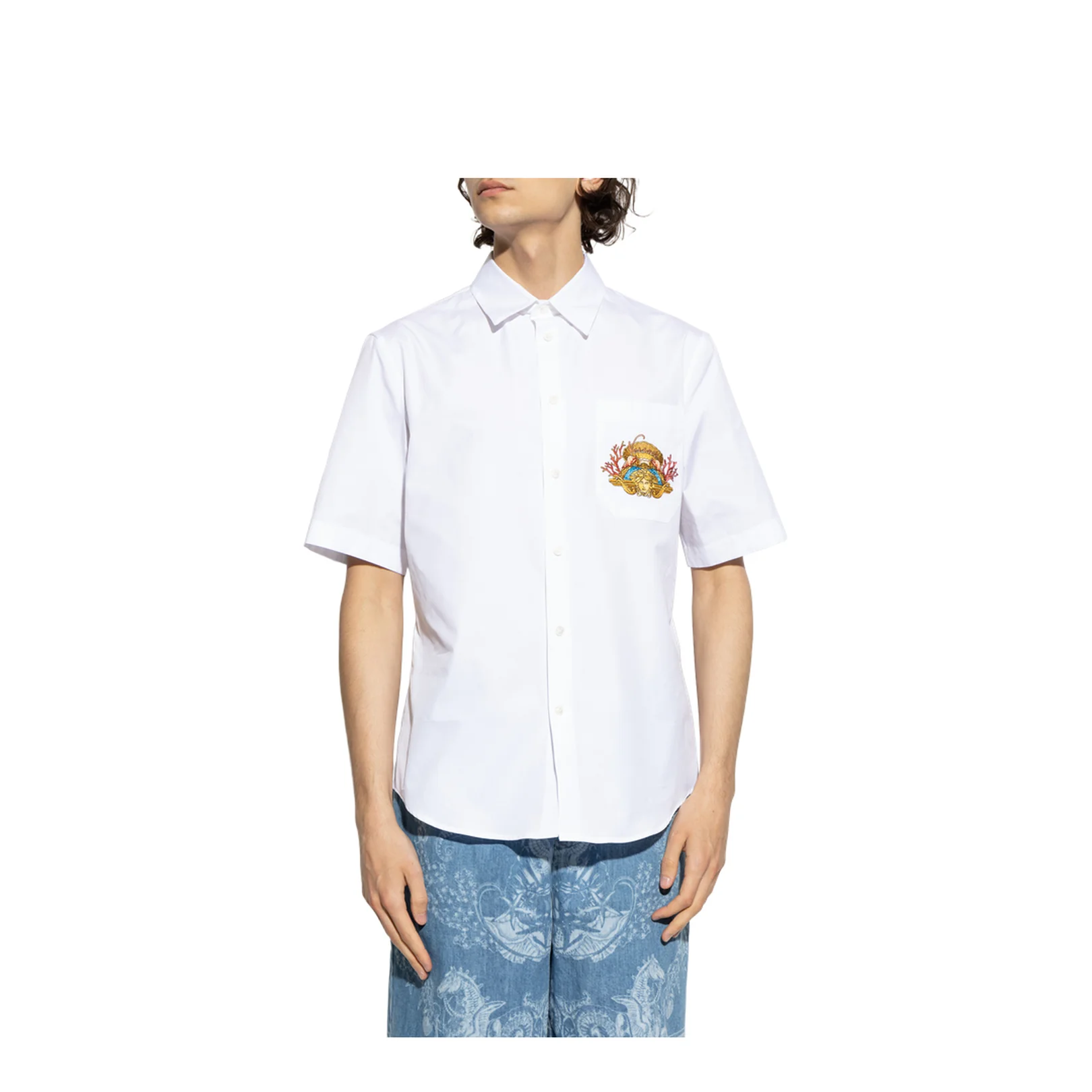 White Shirt with Pocket - Image 3