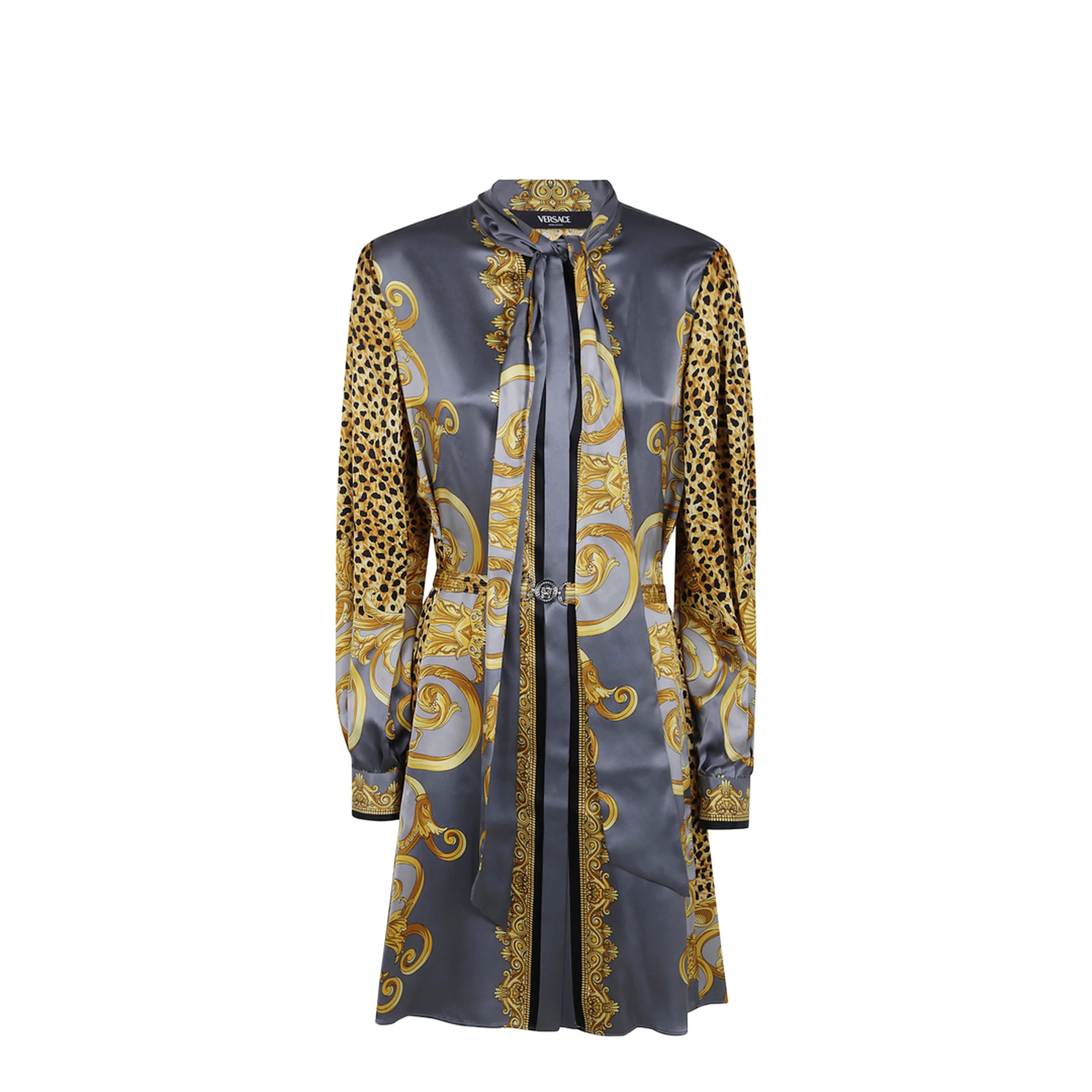 Silk Chemisier Dress - Image 5