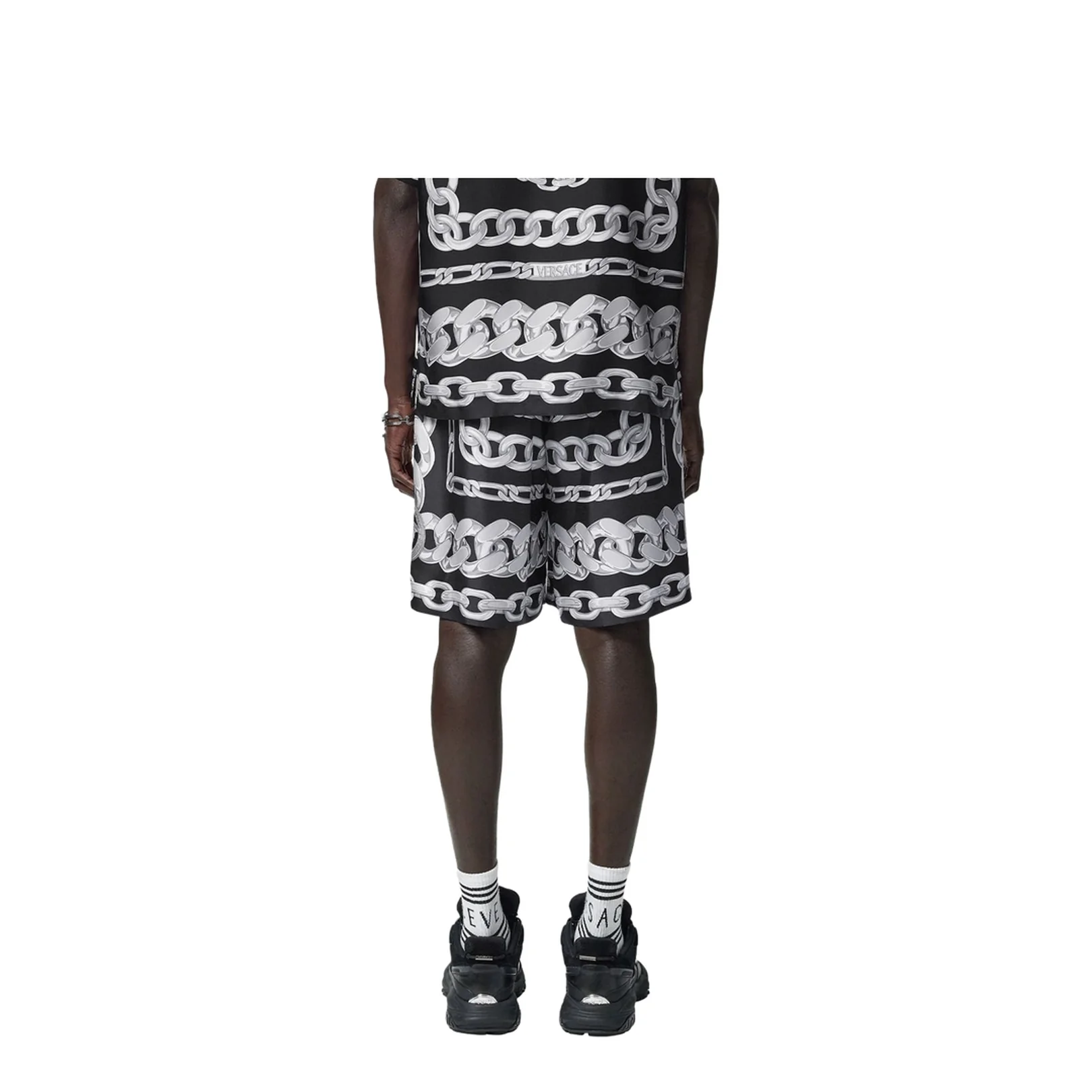 Silk Medusa Chains Bermuda Shorts - Image 5