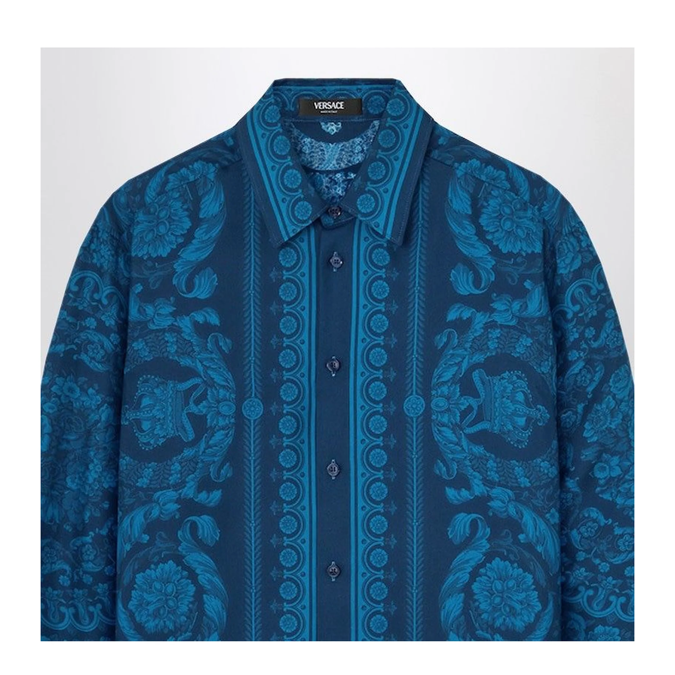 Graphic Print Silk Shirt - Image 2