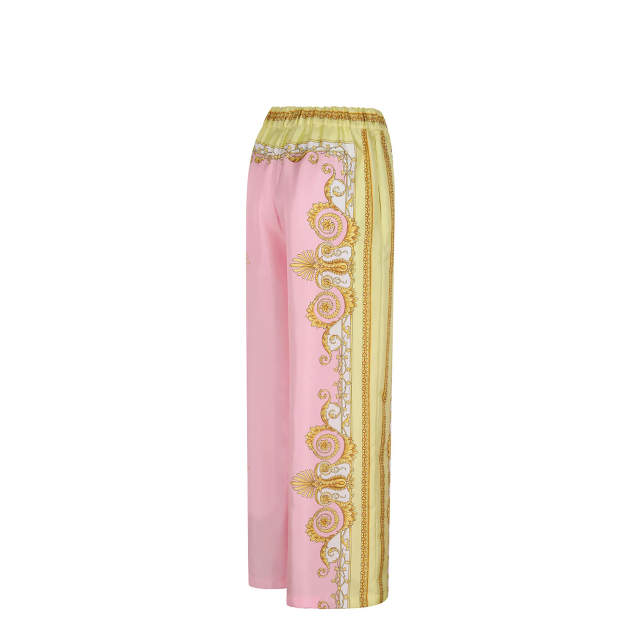 Silk Straight Leg Trousers - Image 5
