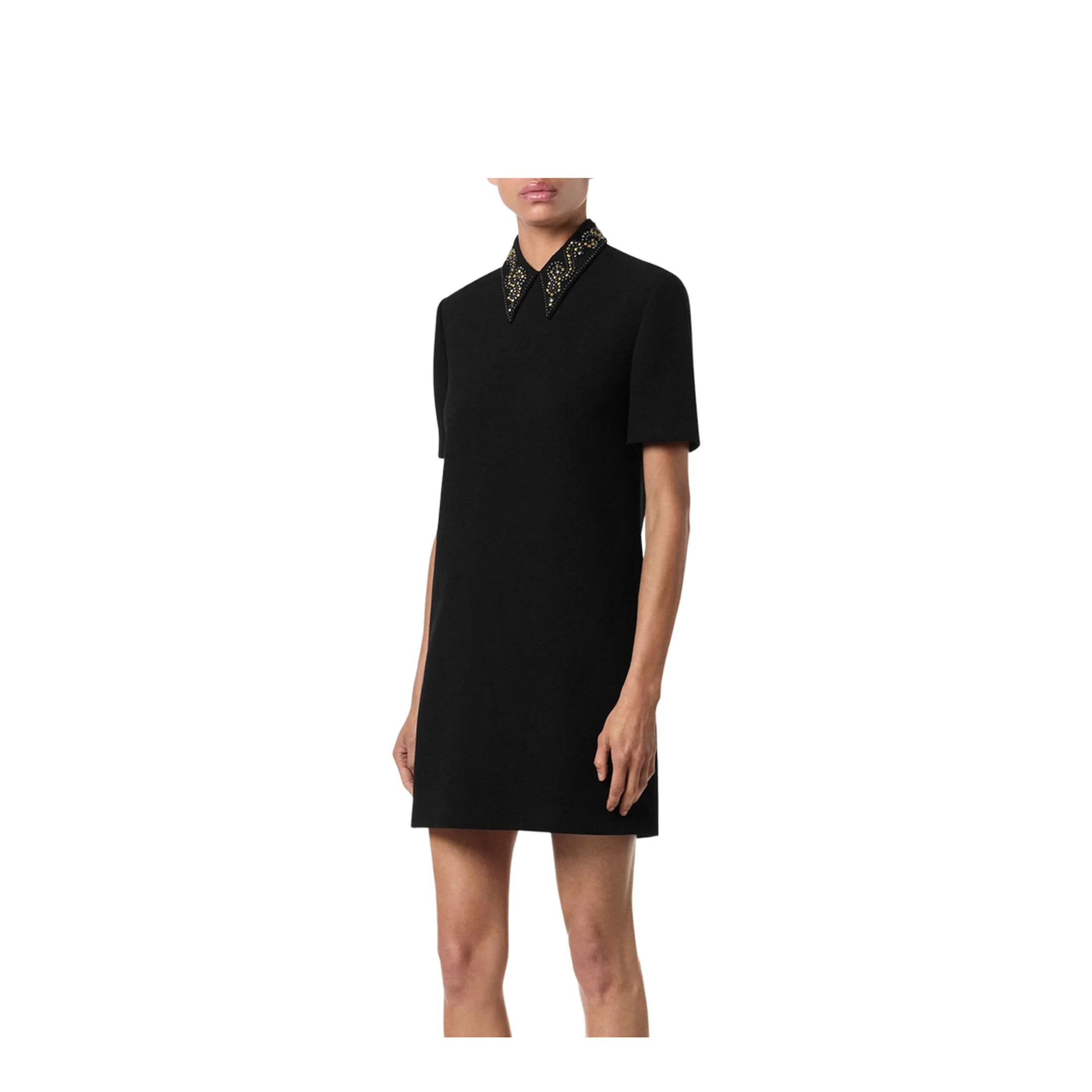 Studded Wool Crêpe Minidress - Image 5