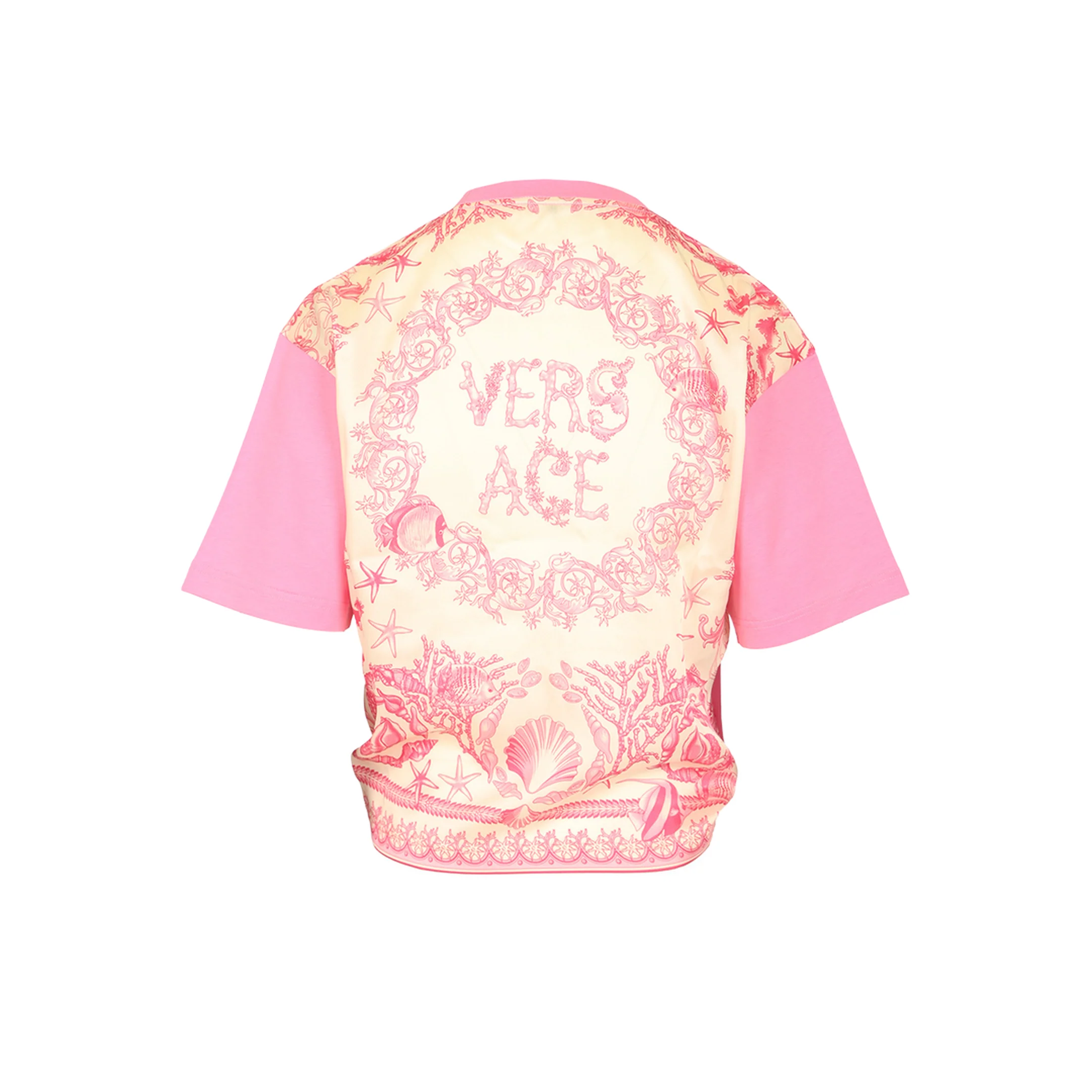 Pink T-Shirt Combined Fabrics - Image 2