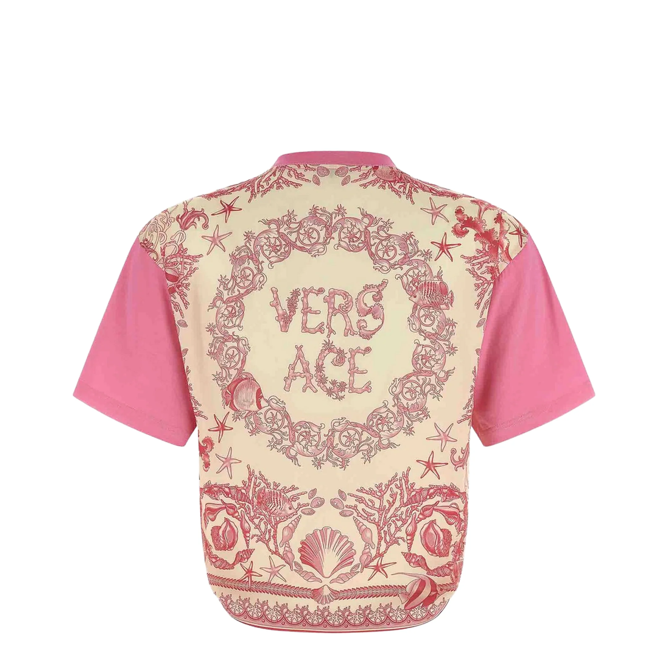 Pink T-Shirt Combined Fabrics - Image 5