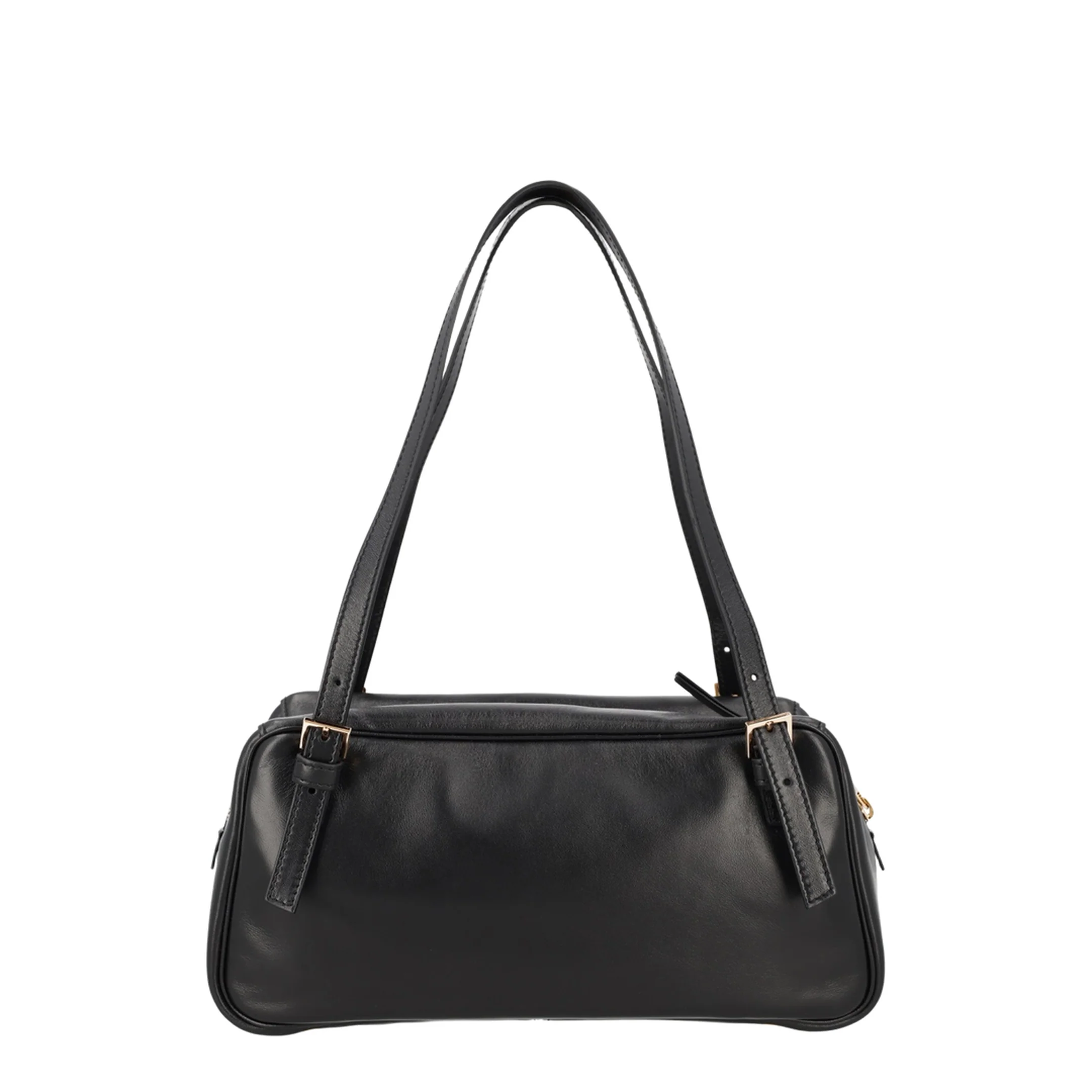 Tag Lamb Skin Handbag - Black - Image 3