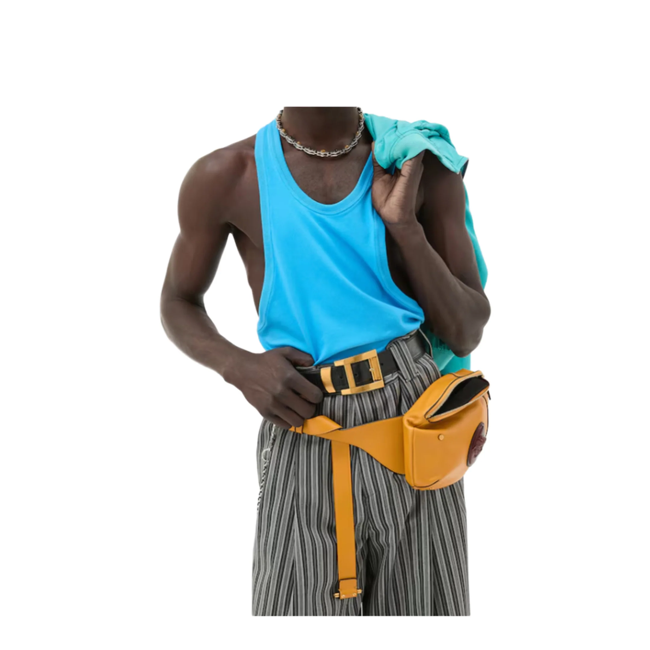 Cotton-Jersey Tank Top Light Blue - Image 2