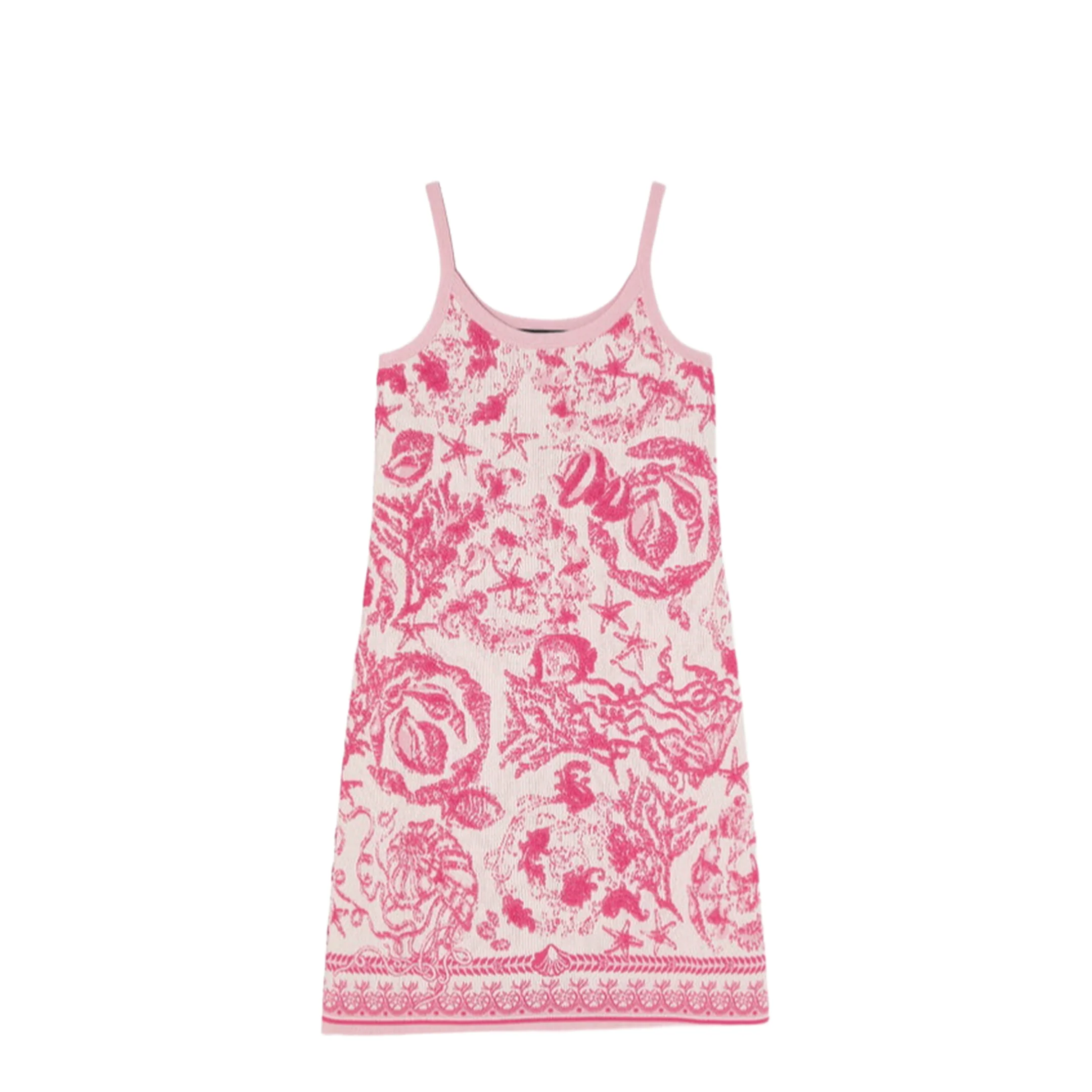 Underwater Barocco Knit A-Line Dress