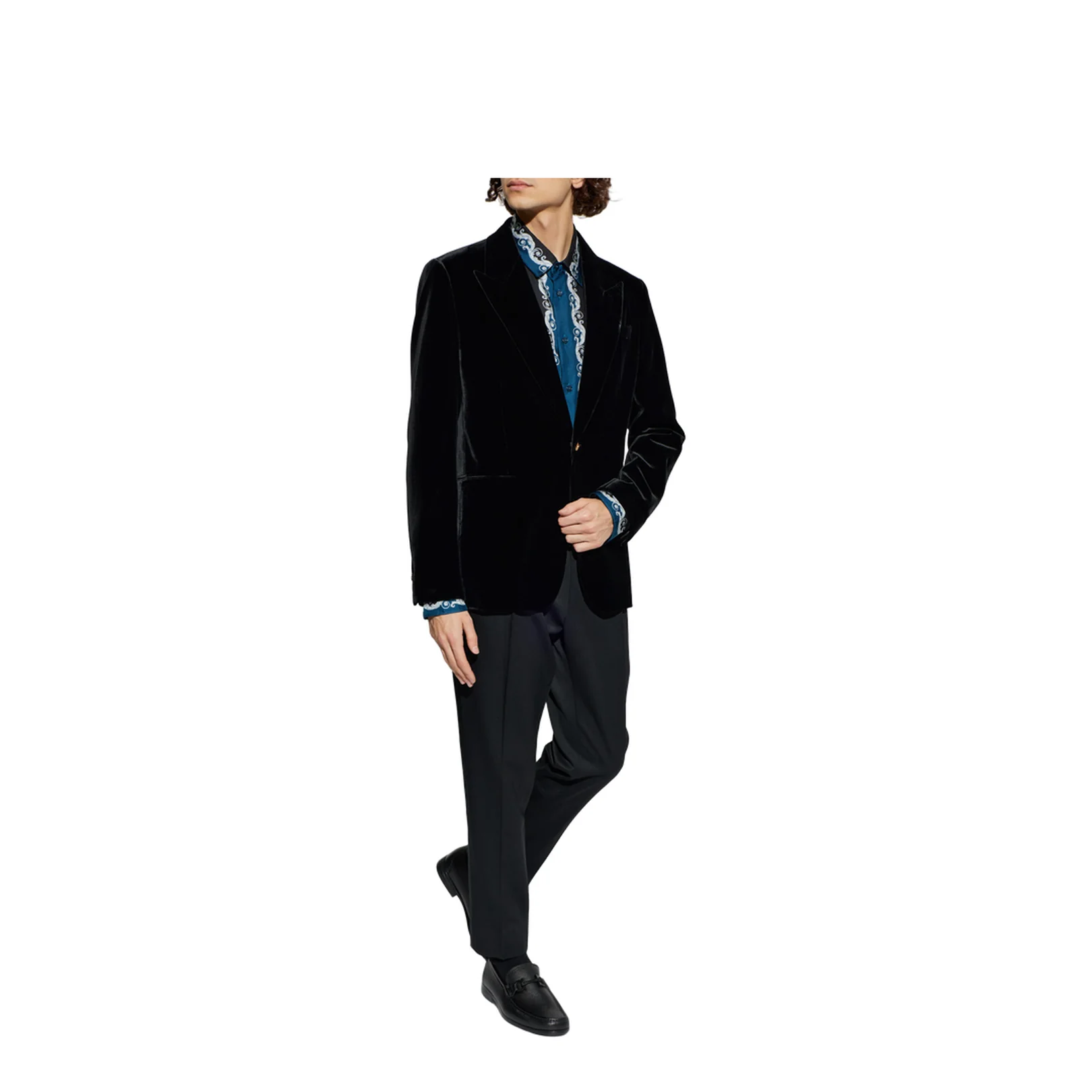 Velvet Blazer Black Velvet - Image 2