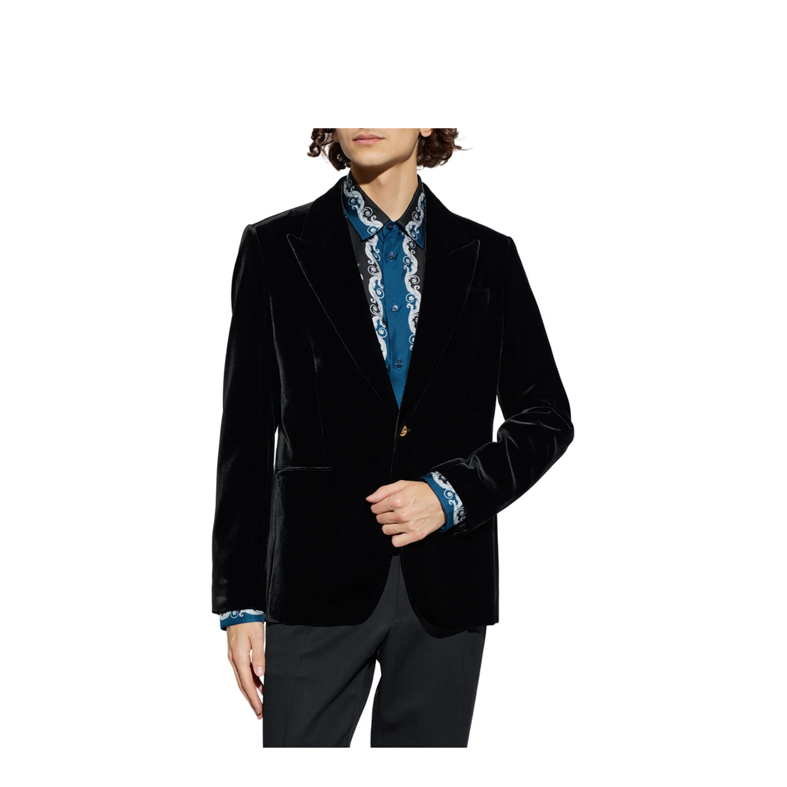 Velvet Blazer Black Velvet - Image 3