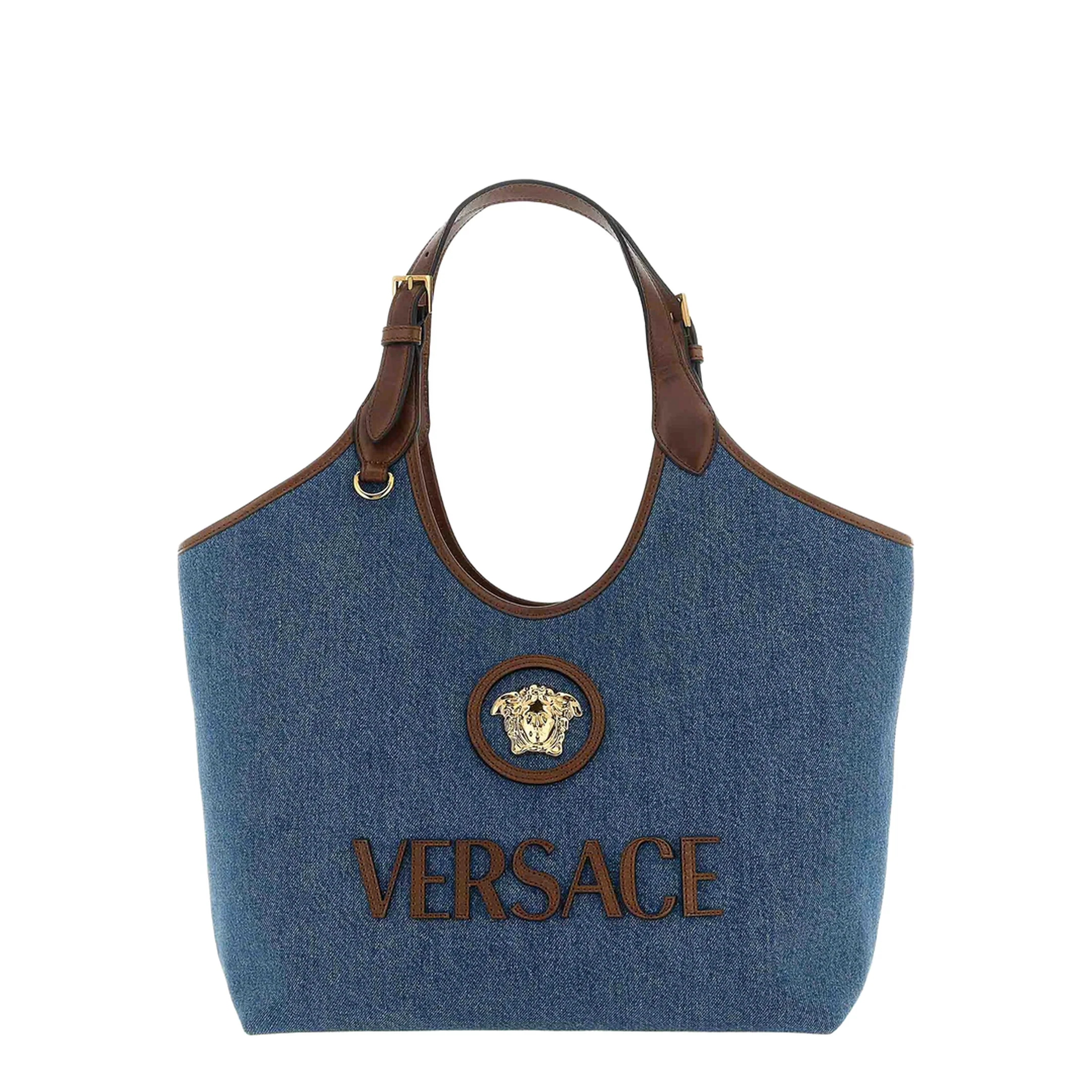 La Medusa Shopping Bag - Denim - Image 2