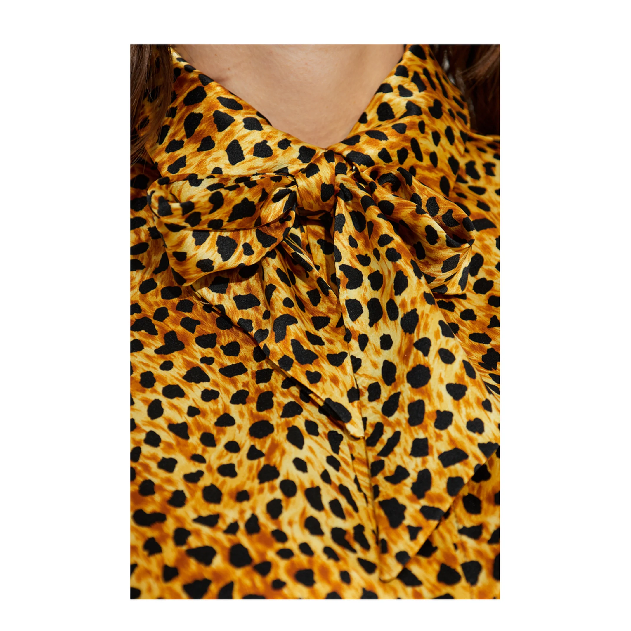 Women Shirt Cheetah Allover Print Medusa Motif - Image 5