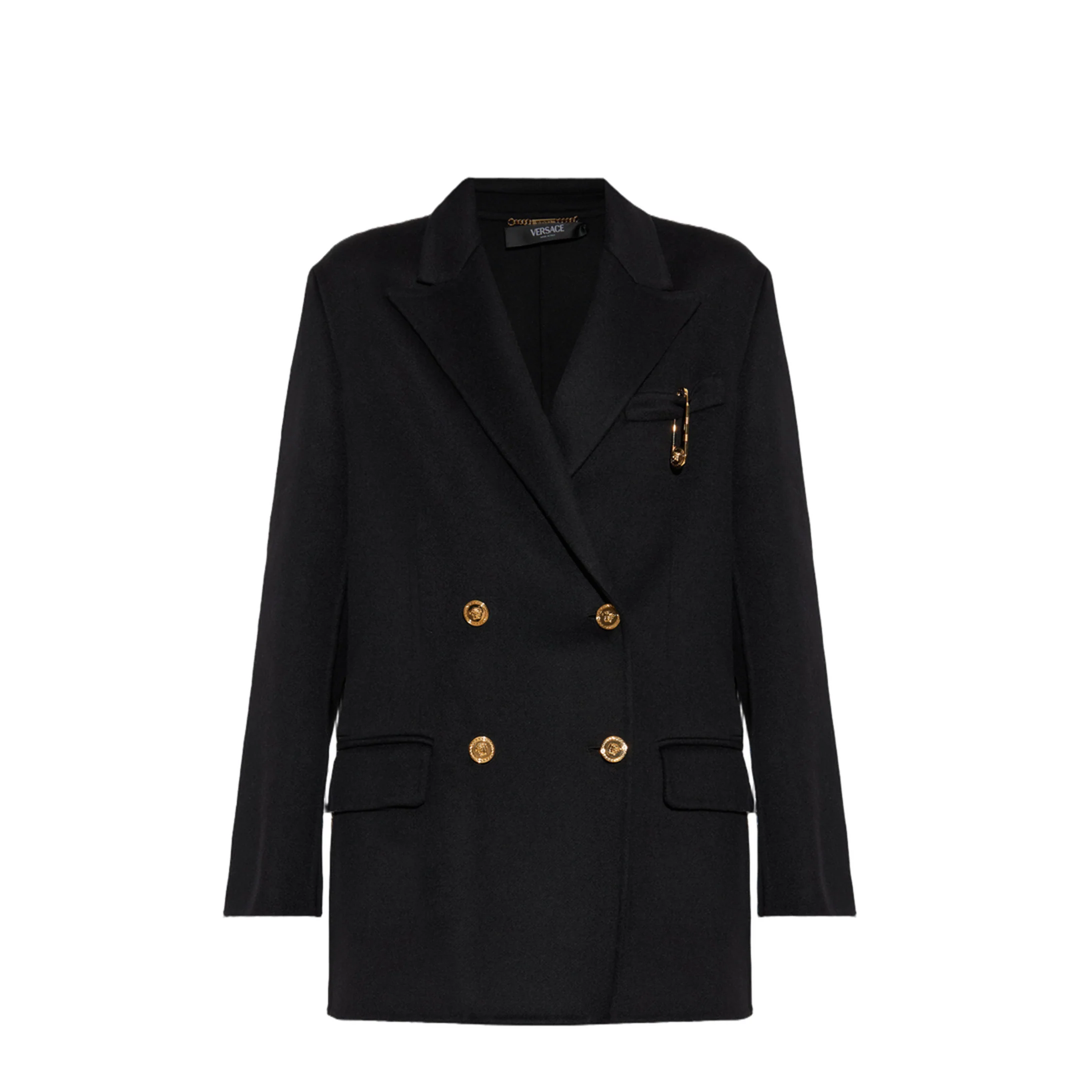 Wool and Cachemire Double-breasted Coat - Image 3