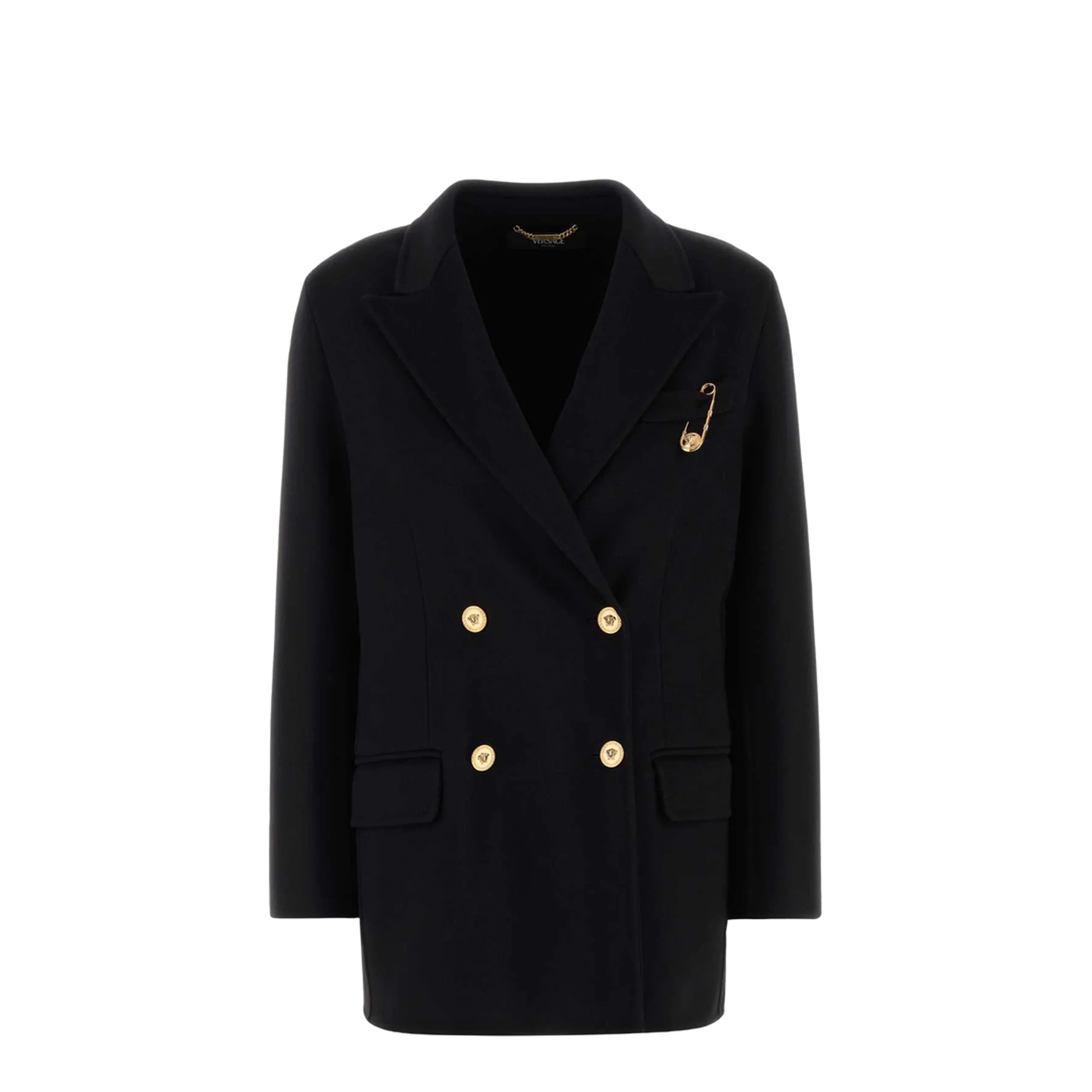 Wool and Cachemire Double-breasted Coat - Image 4