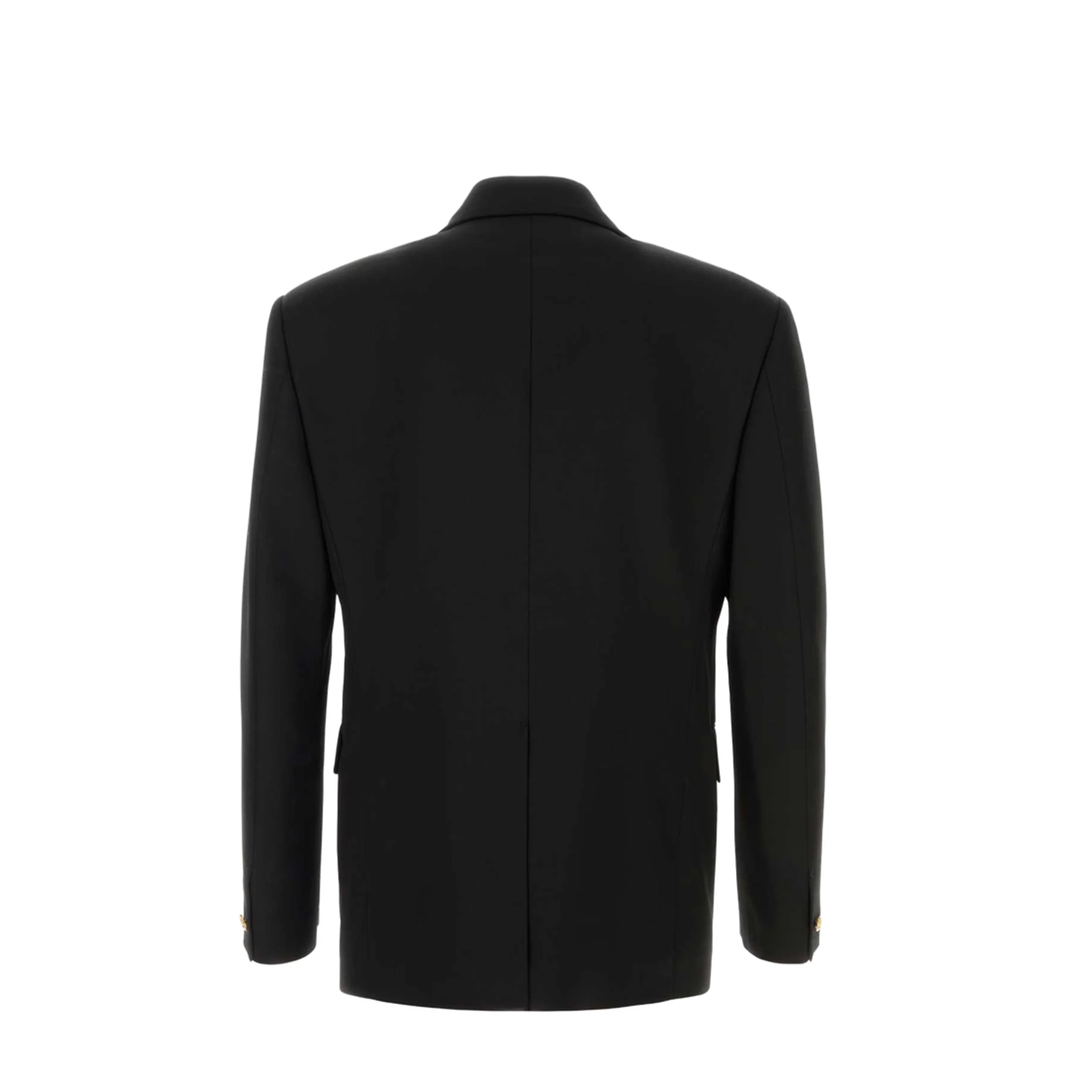 Double-Breasted Button Jacket Black - Image 2