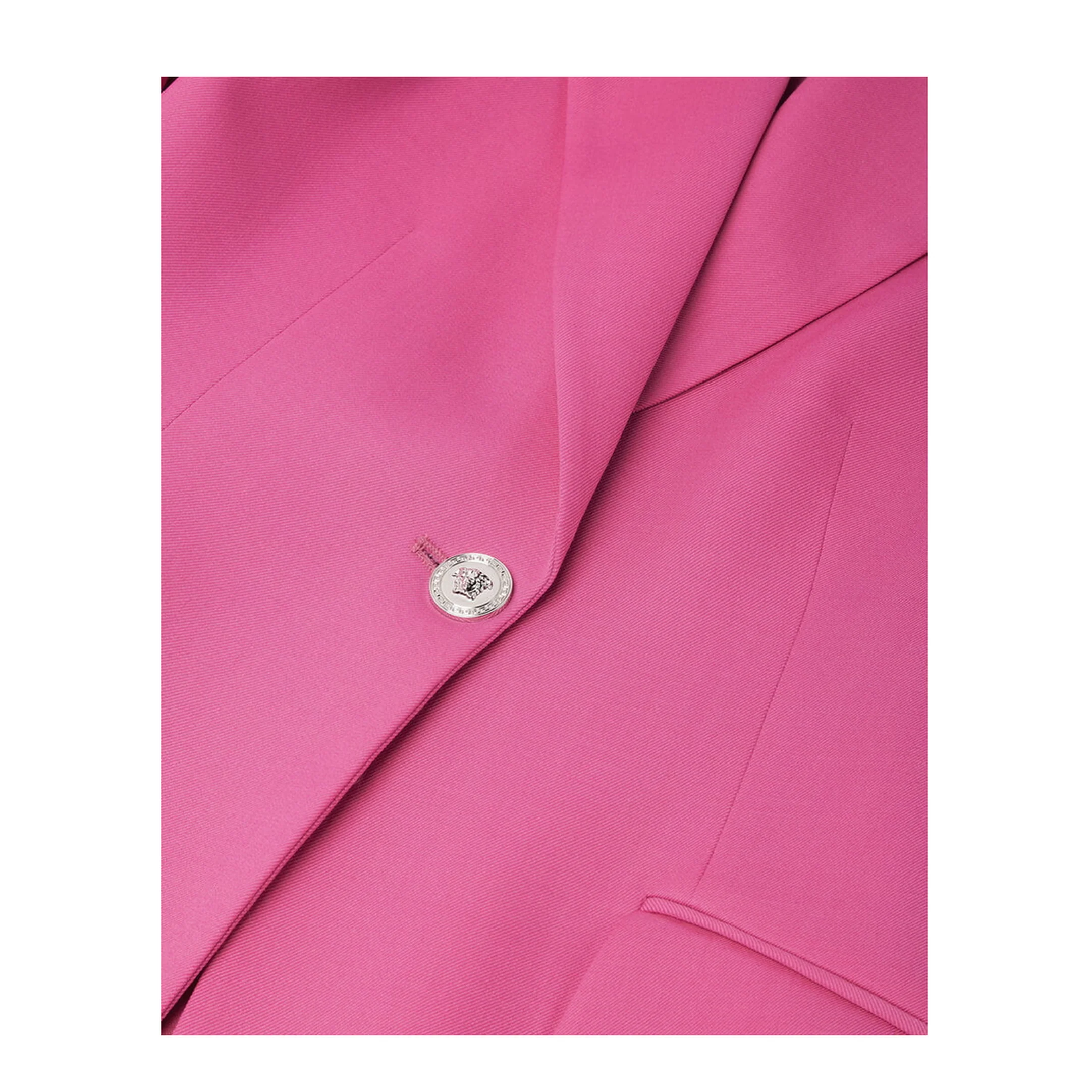 Wool Blazer with Closed Lapels - Image 3