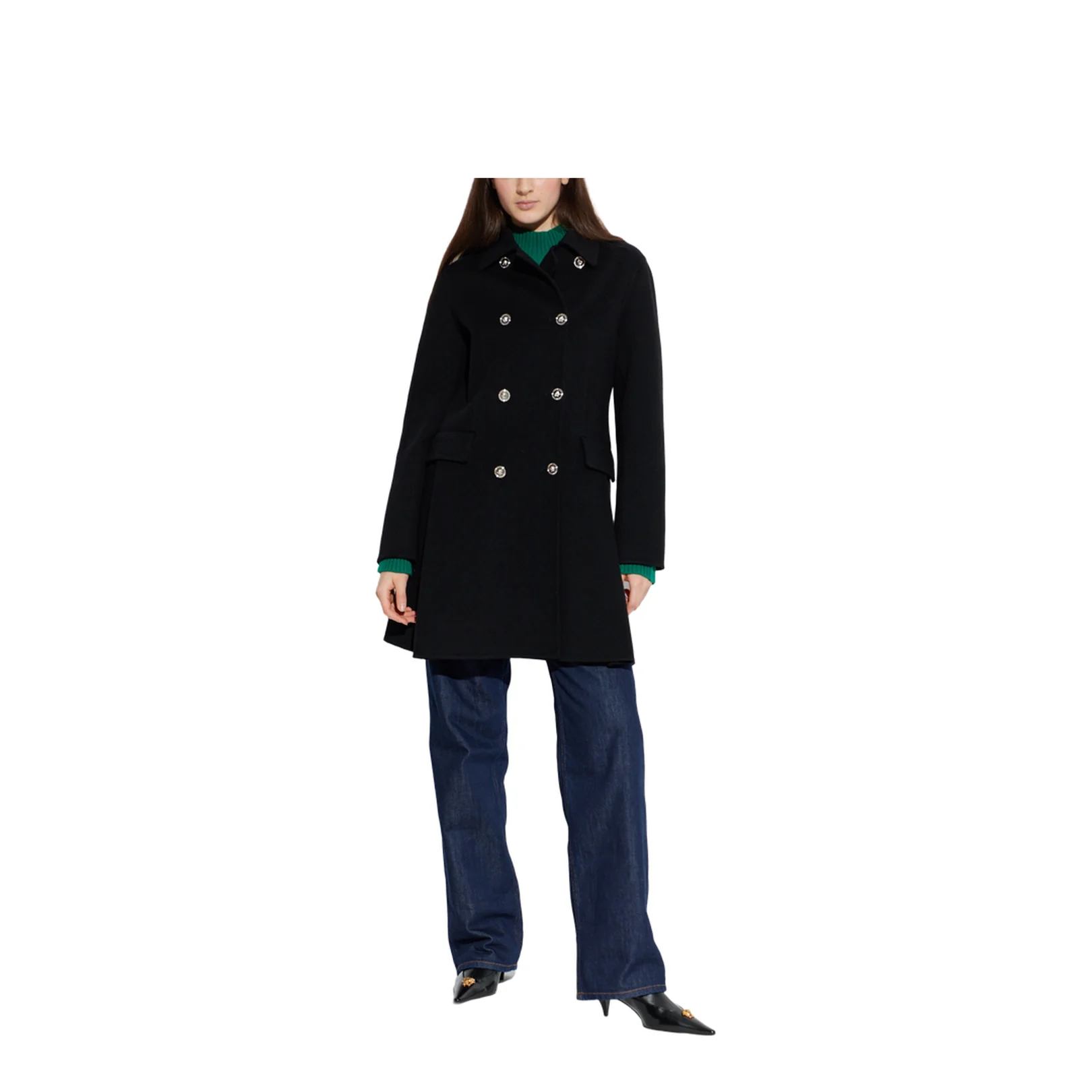 Wool Coat Black - Image 2