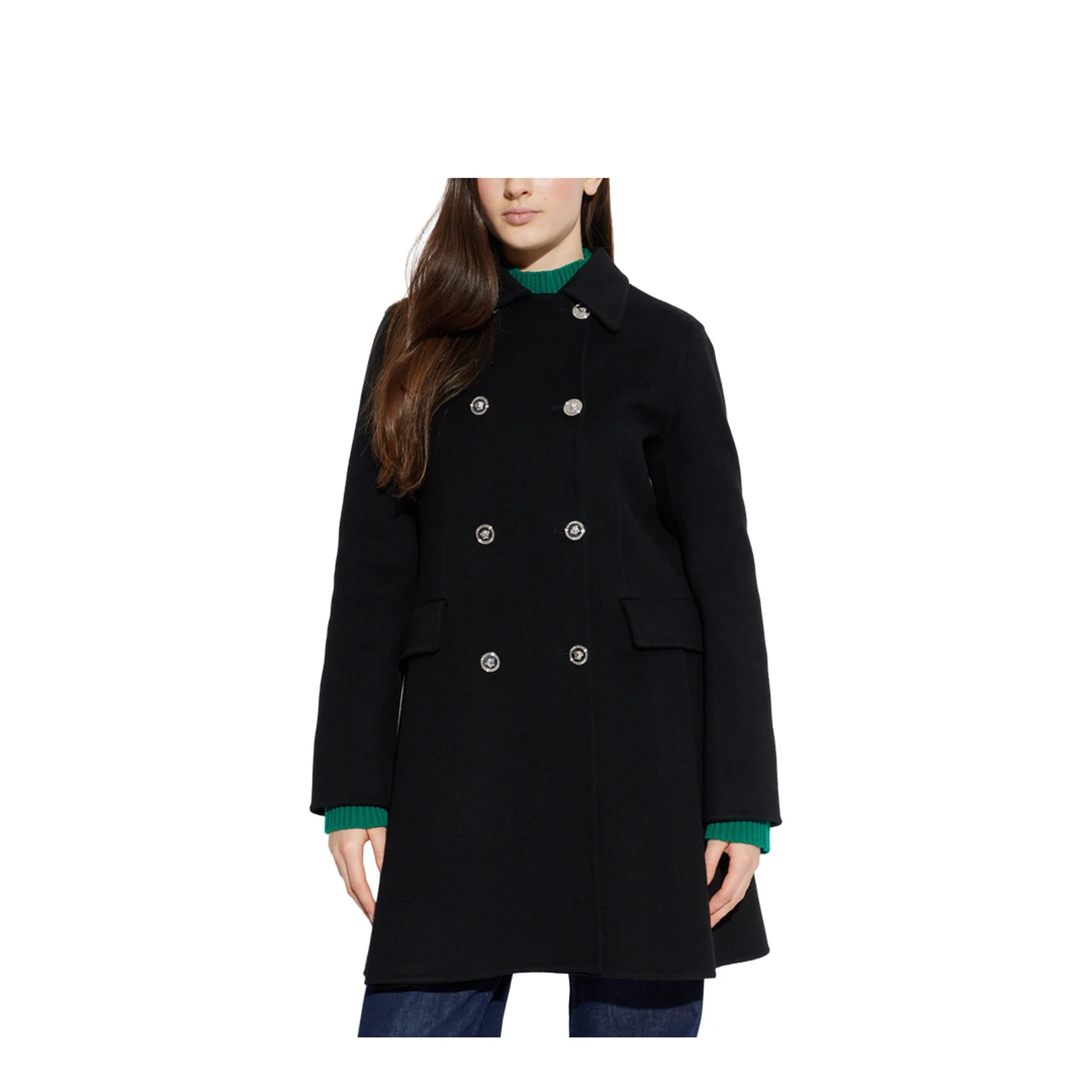 Wool Coat Black - Image 3