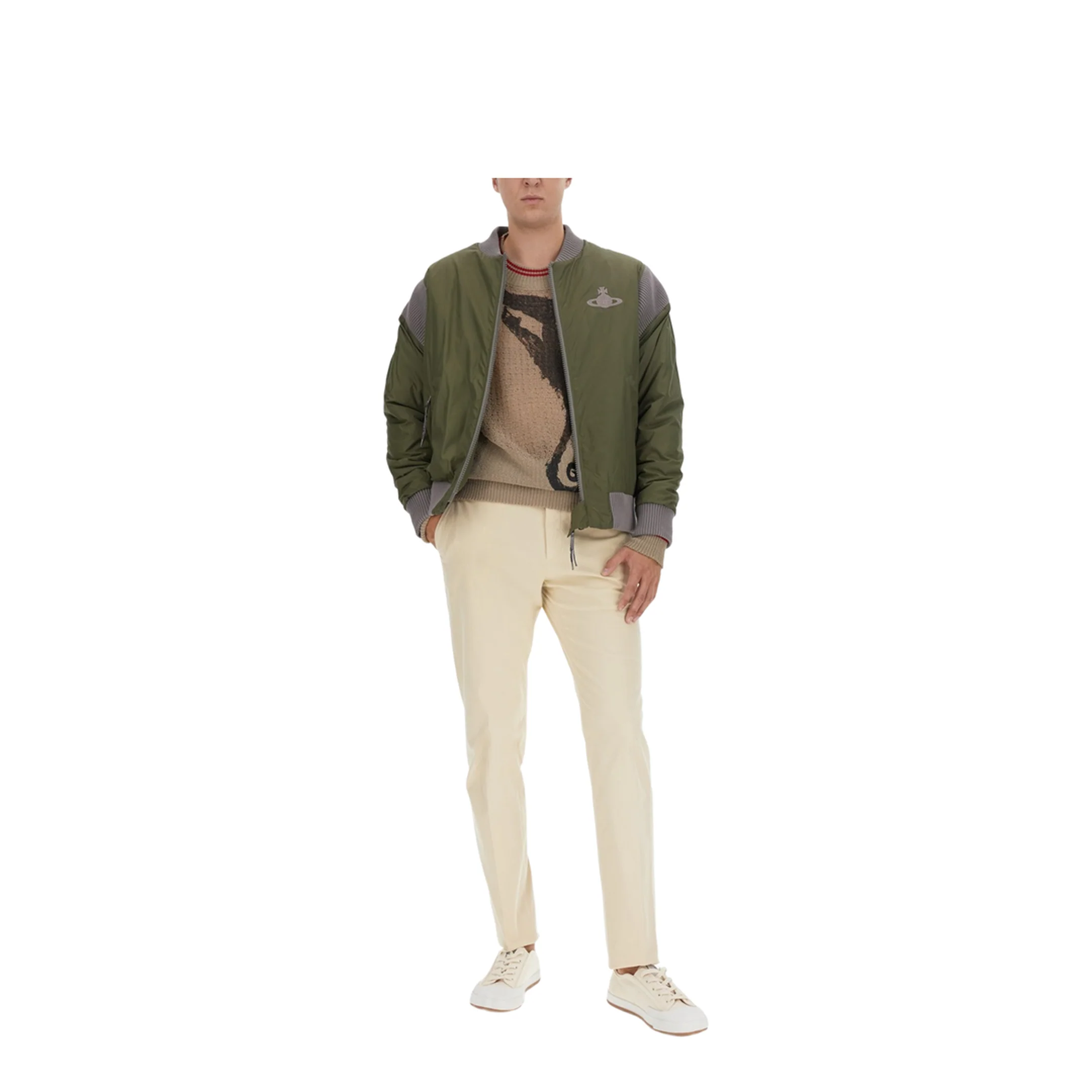 Bomber Jacket With Logo - Image 2