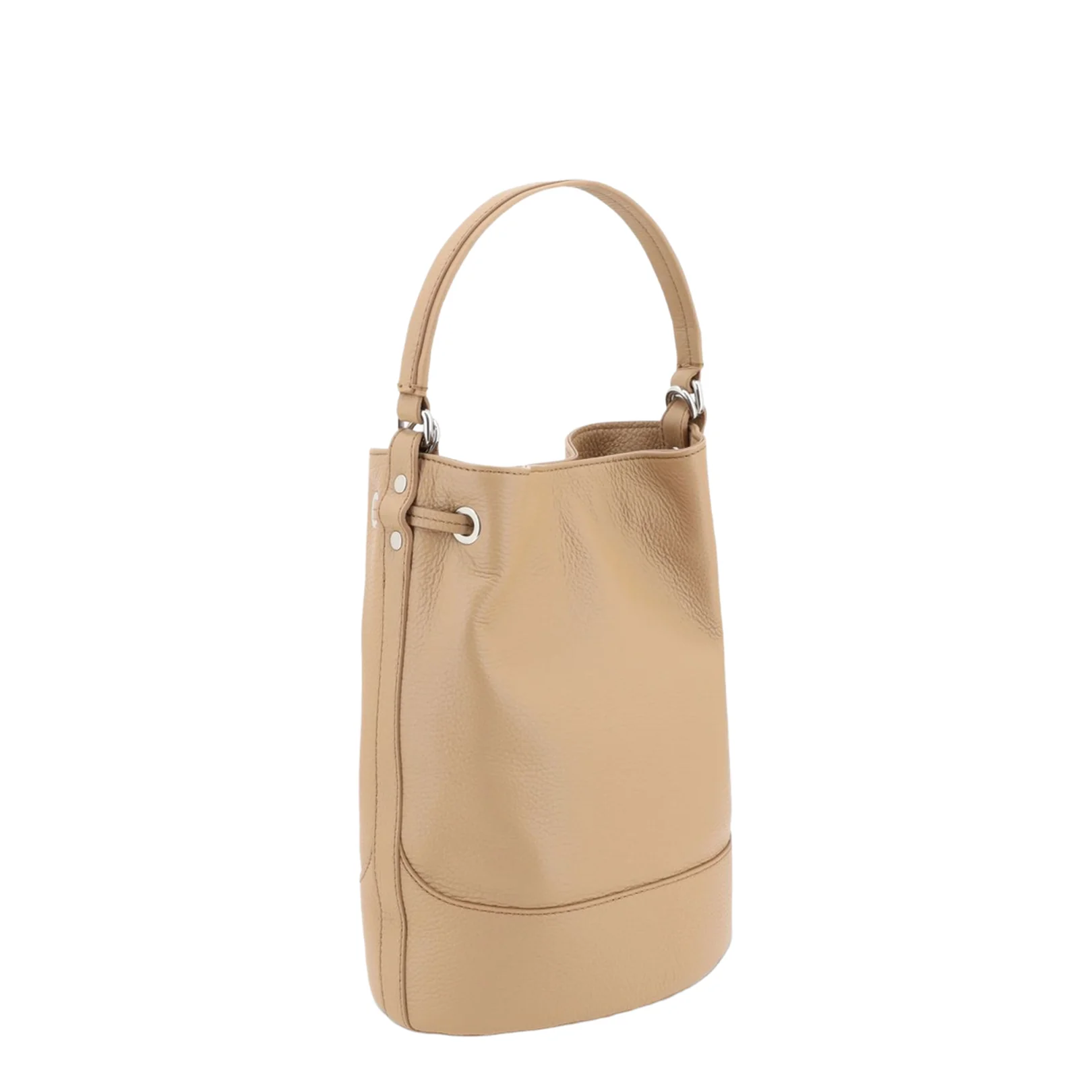 Small Leather Bucket Bag - Image 3