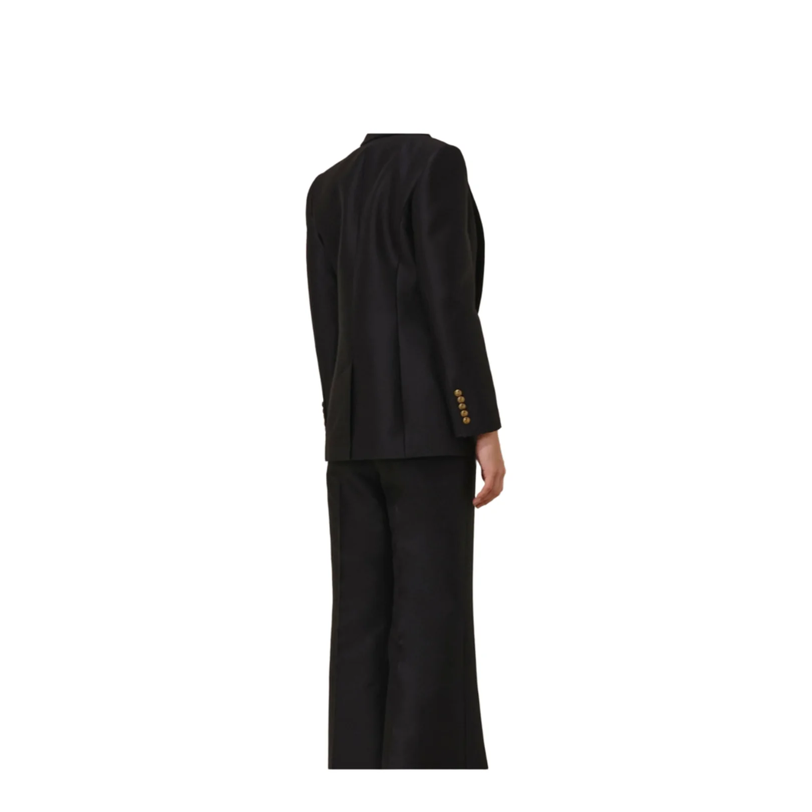 Black Wool Blend Hypnotic Blazer - Image 4