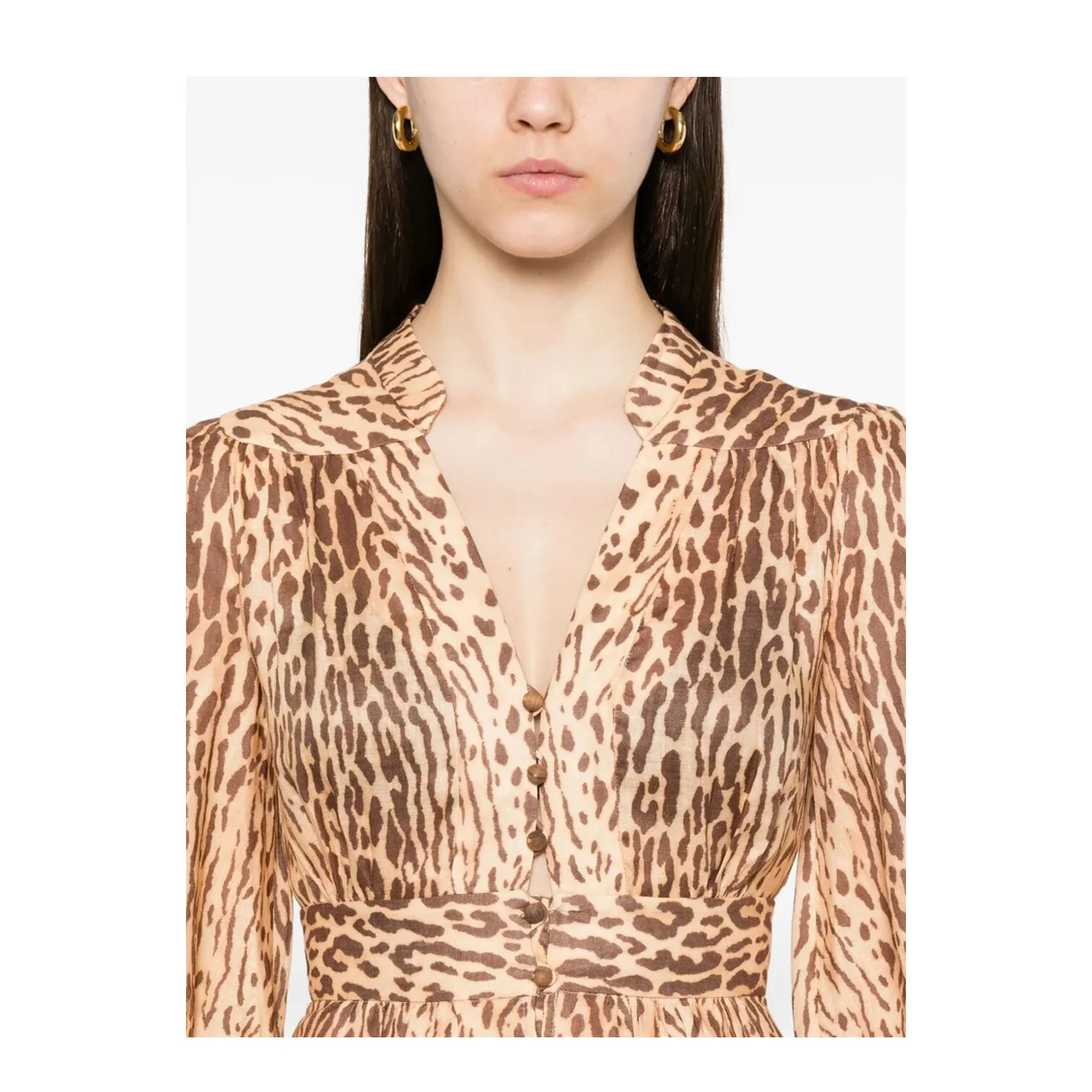 Cascadian Plunge Midi Dress - Image 4