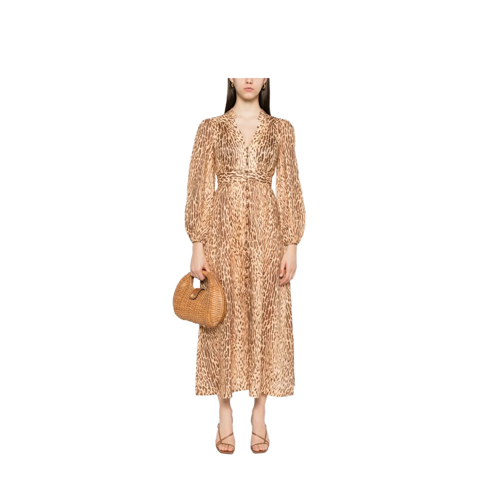 Cascadian Plunge Midi Dress - Image 5