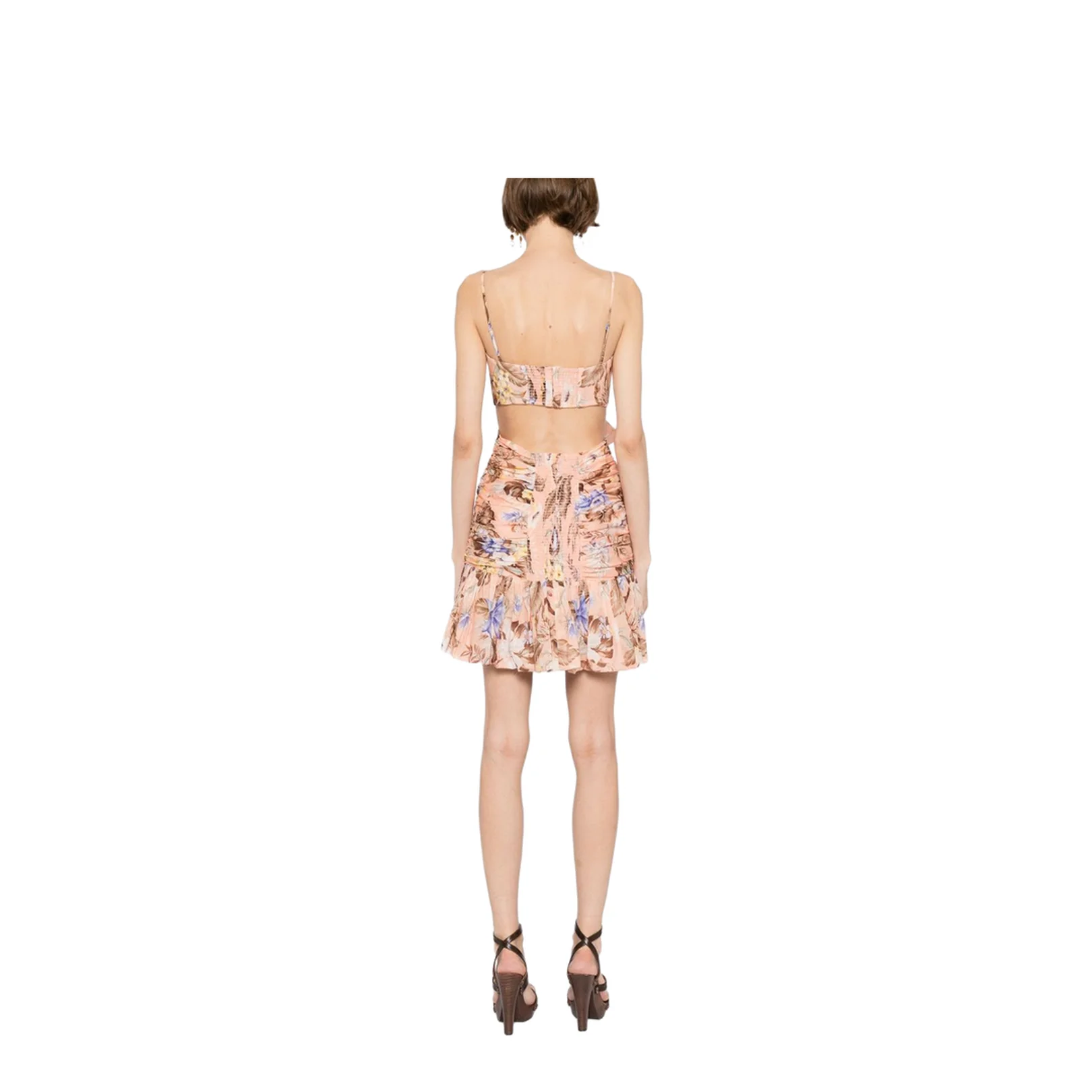 Coco Printed Cotton Mini Dress - Image 3