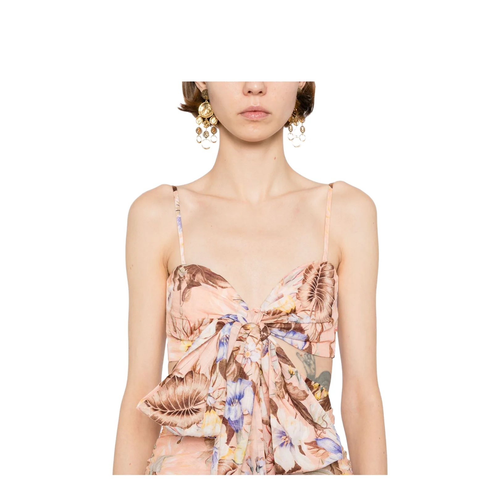 Coco Printed Cotton Mini Dress - Image 4