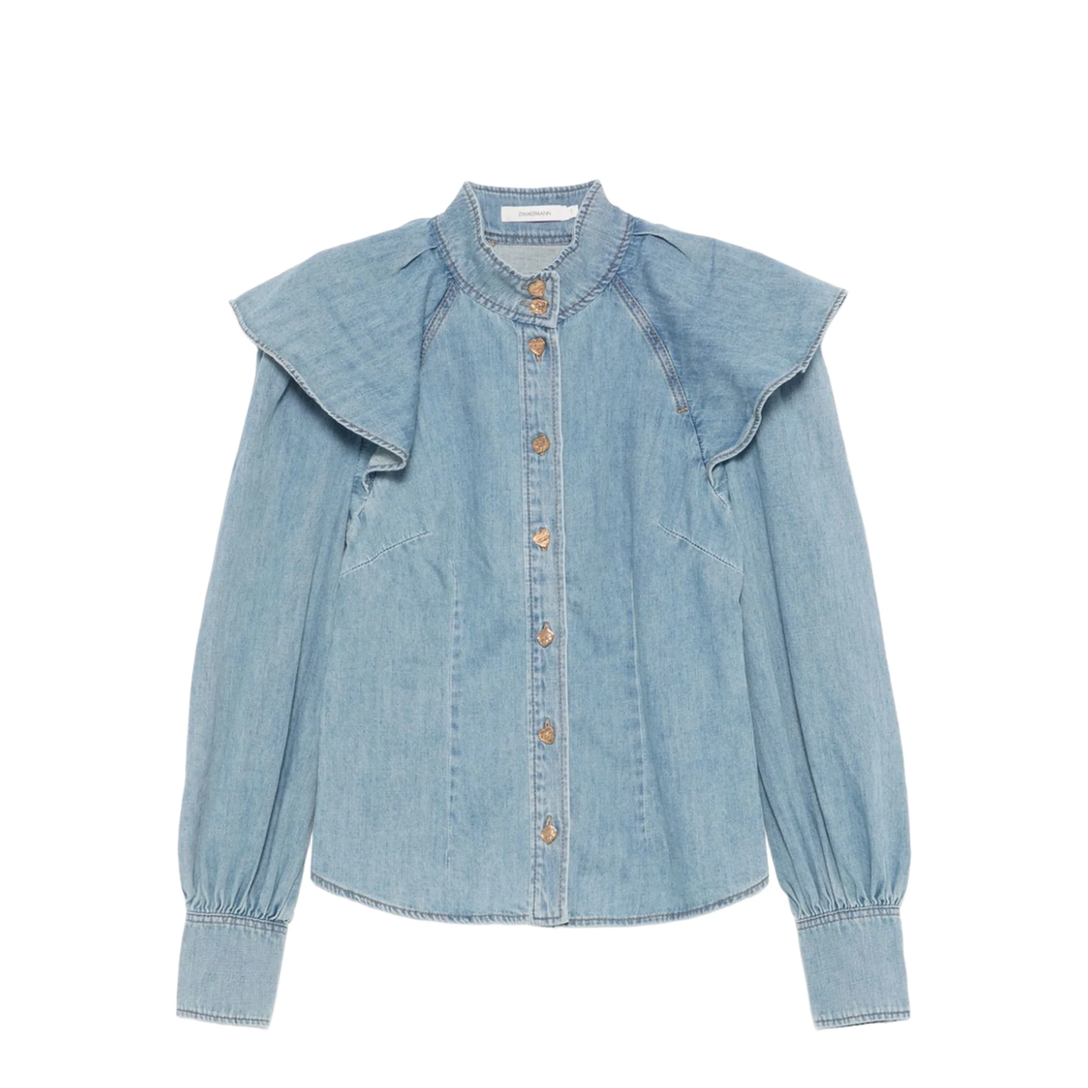 Crush Denim Shirt - Blue