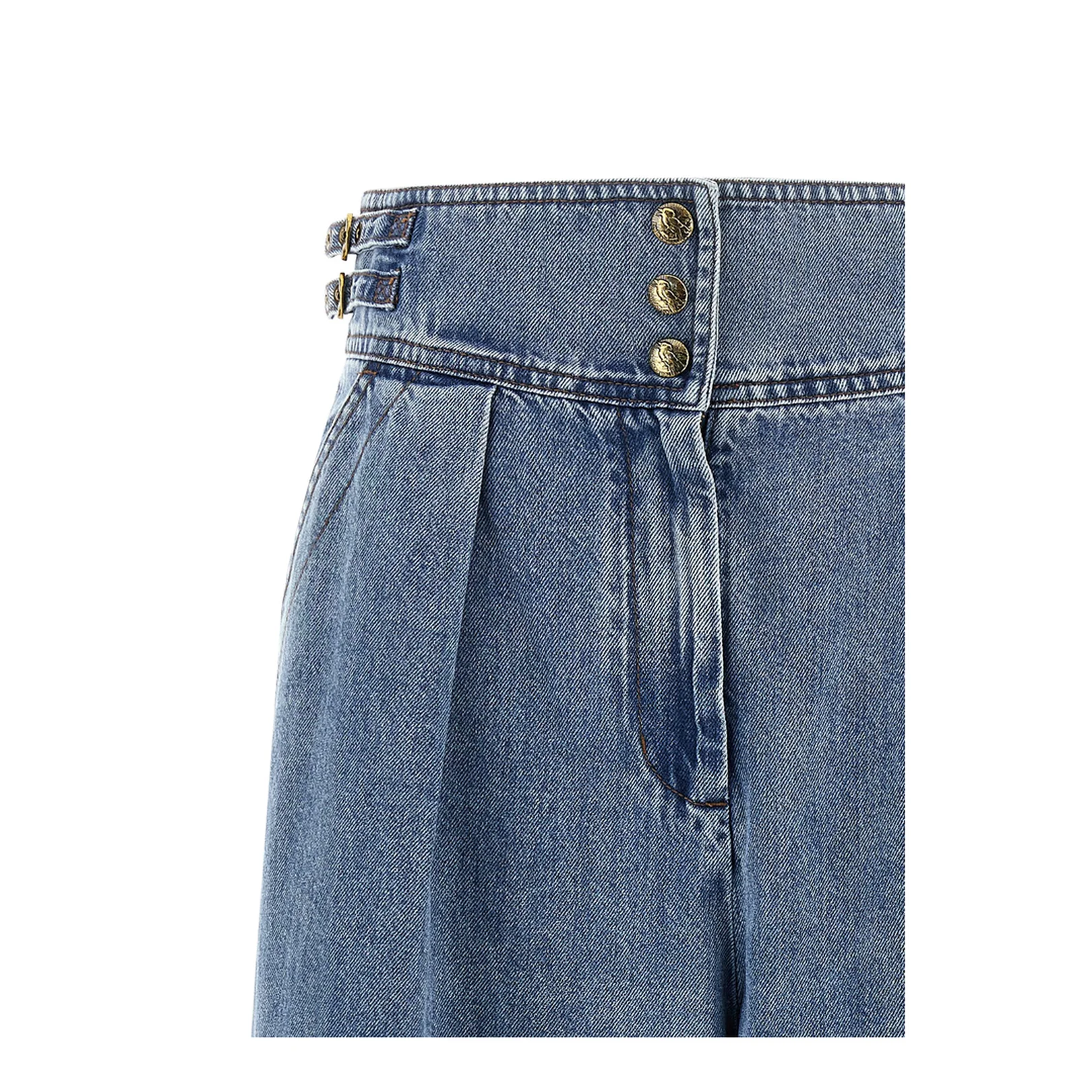 Denim Culotte Jeans - Image 3