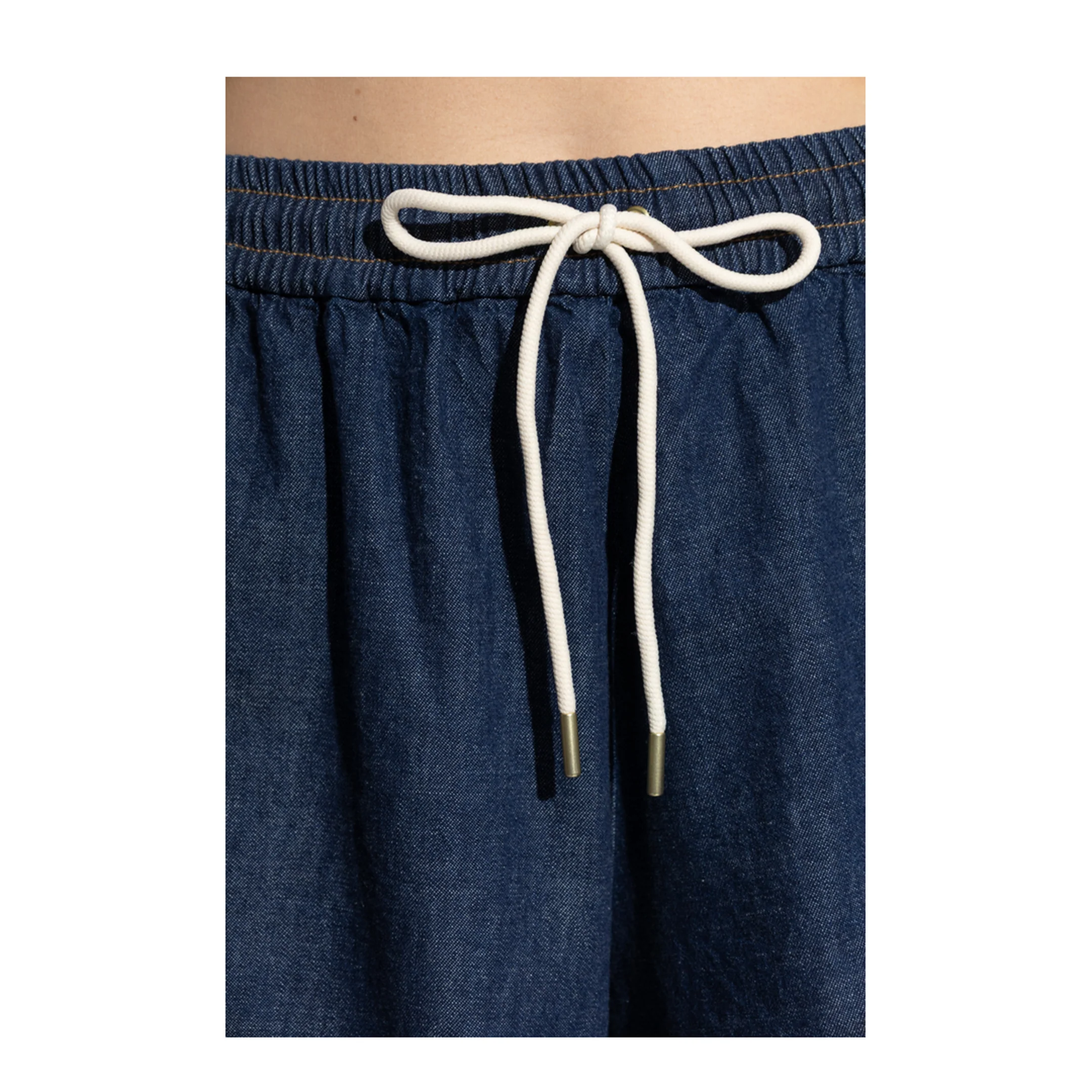 Denim Shorts with Fringes - Image 5