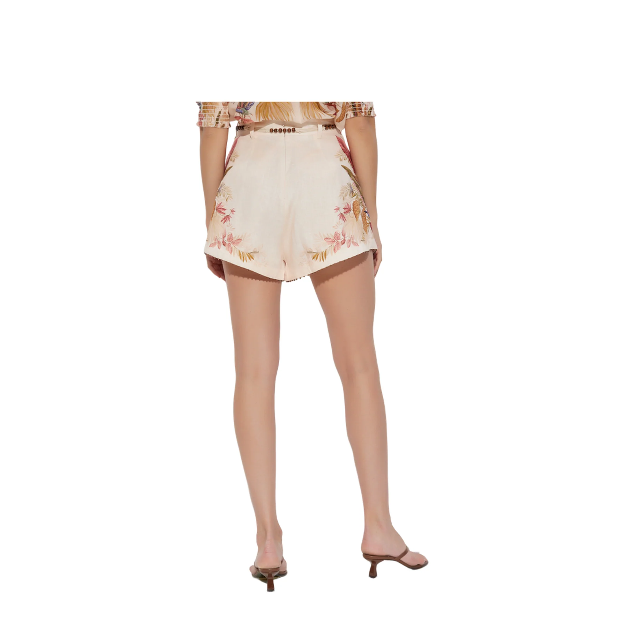 Floral Motif Shorts - Image 4